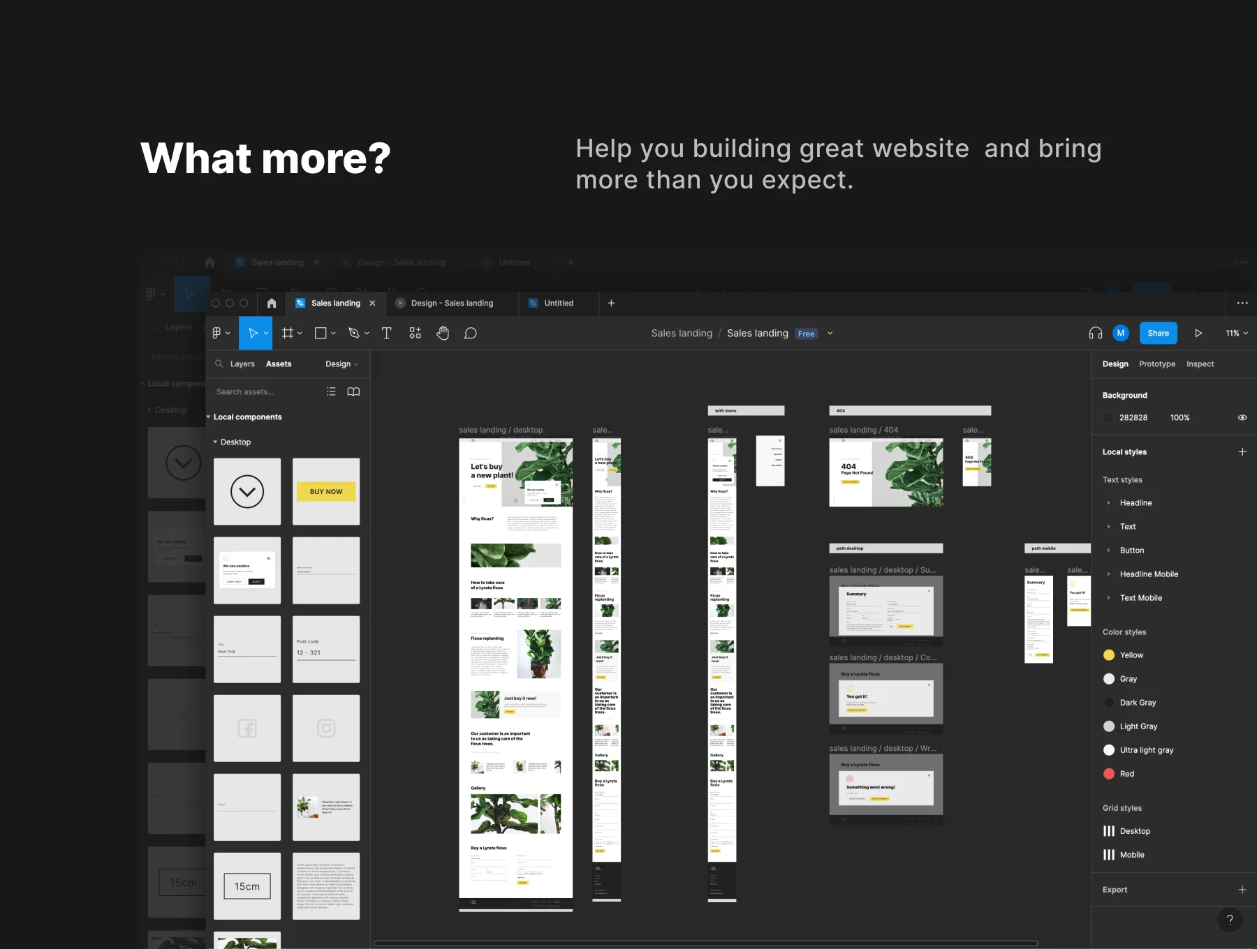 Landing | e-Commerce | Figma Template 6