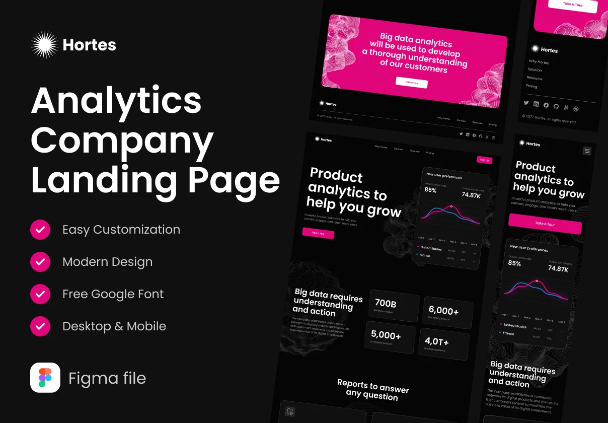 Landing Page (Analytics Company)