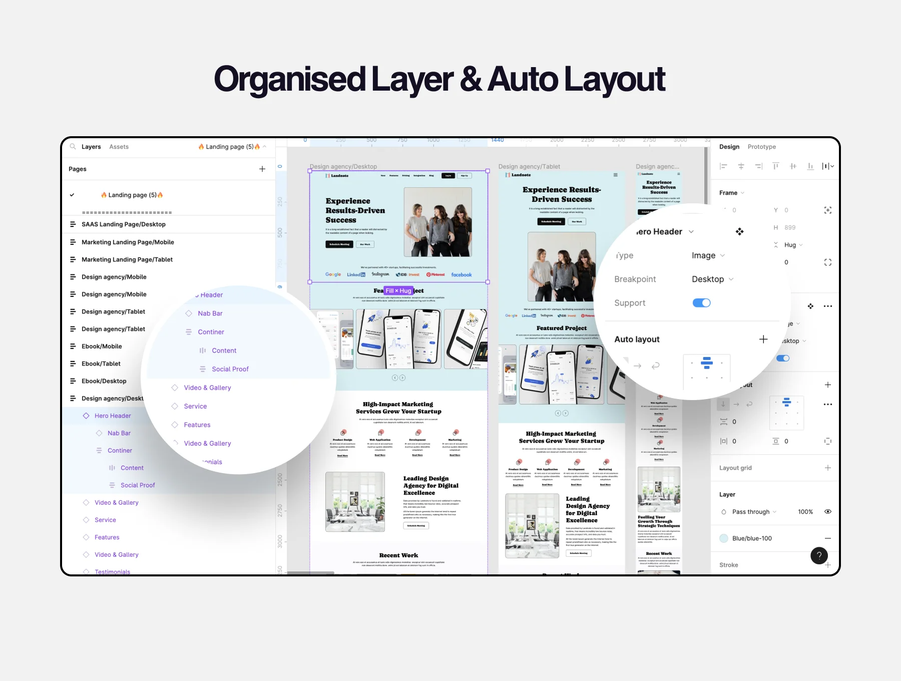 Marketing Landing Page UI kit 3