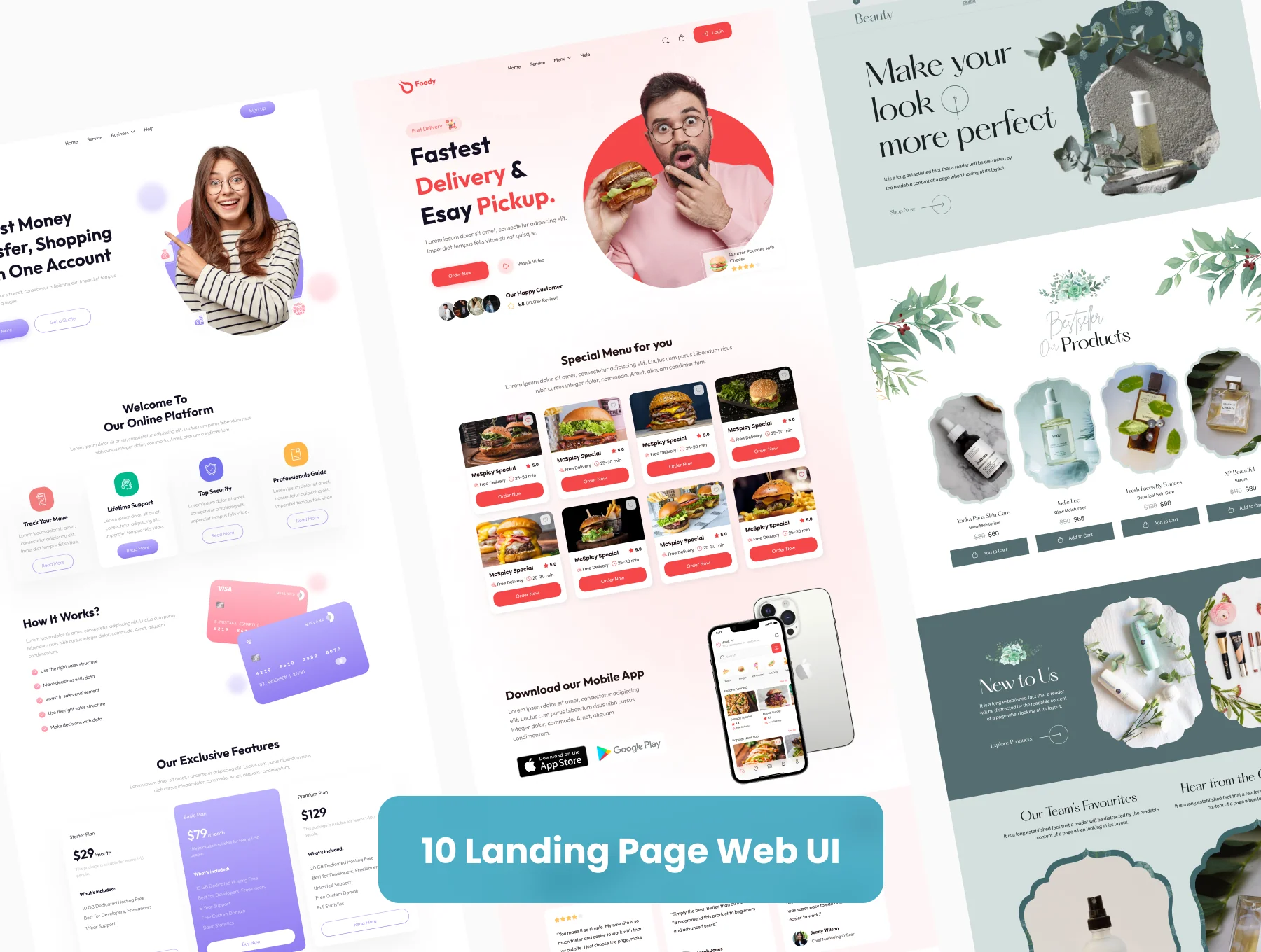 Landing Page Collection Web UI Kit 6