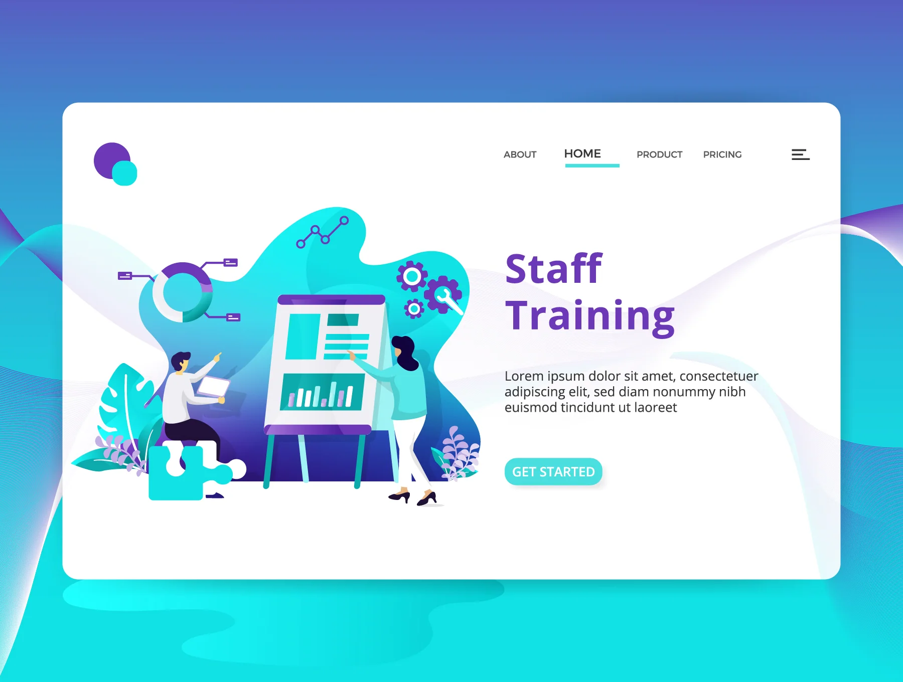 Landing Page Head Hunting sets Illustration 2