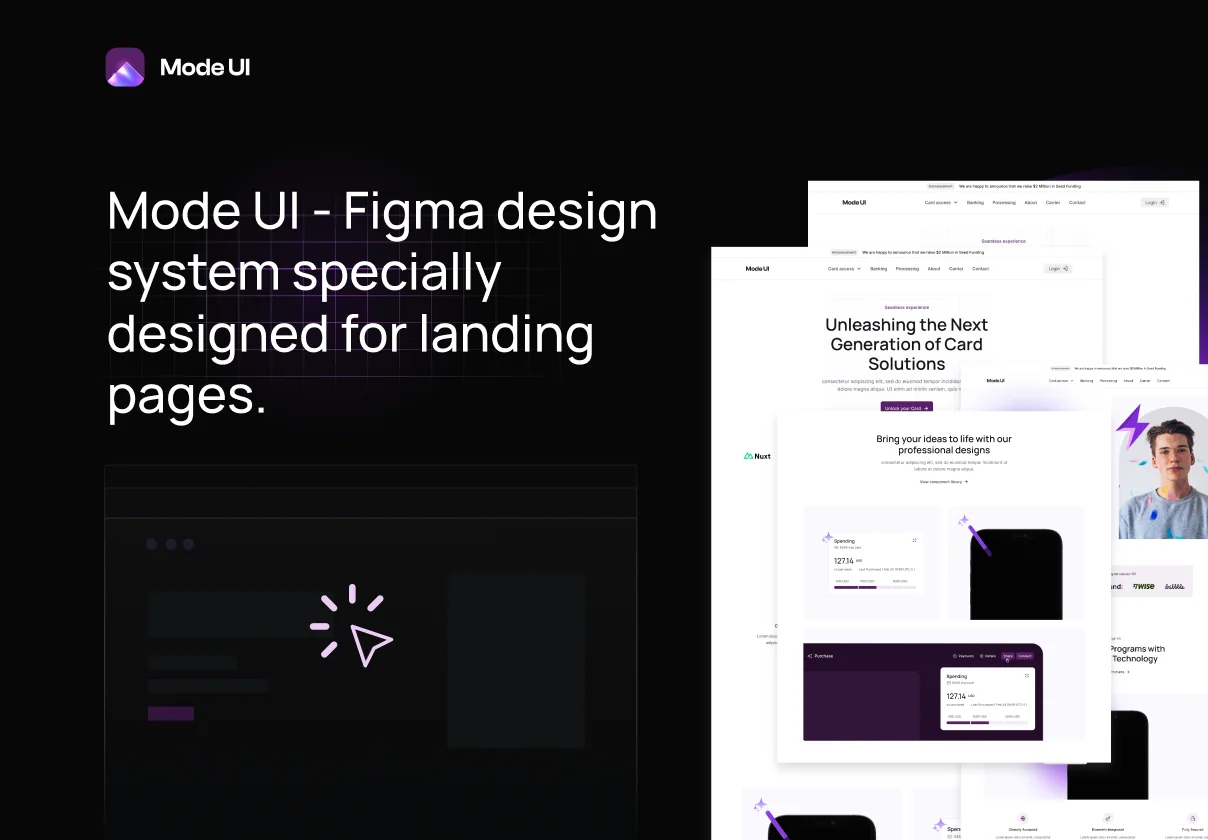 Landing Page UI Kit & Design System Vol. 1.0.