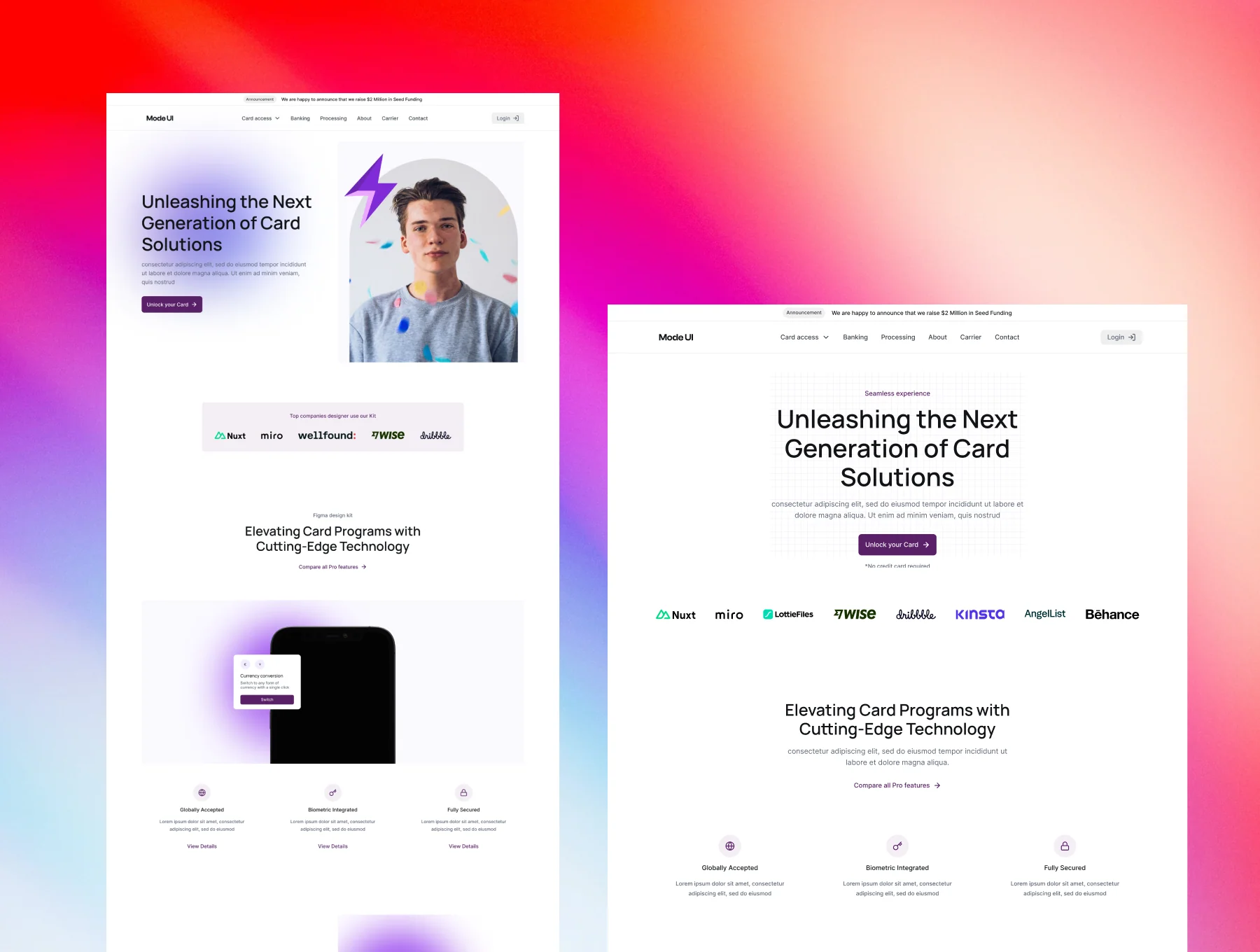 Landing Page UI Kit & Design System Vol. 1.0. 2