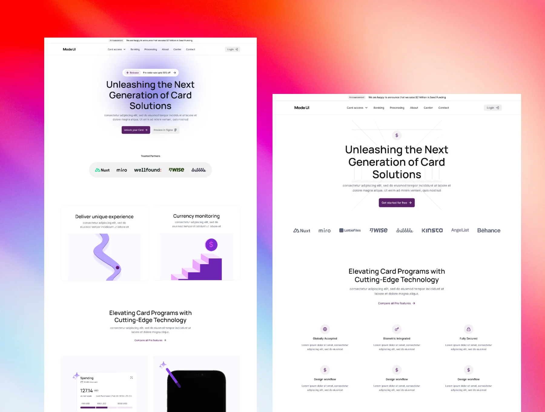 Landing Page UI Kit & Design System Vol. 1.0. 3