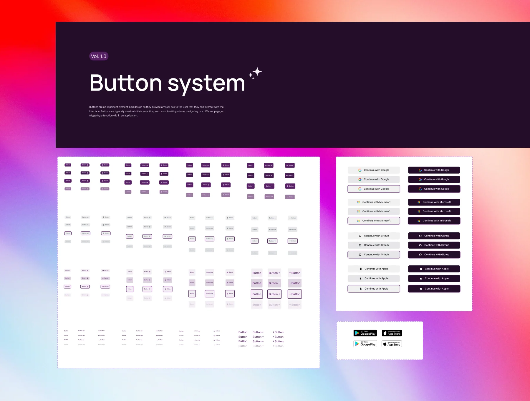 Landing Page UI Kit & Design System Vol. 1.0. 4