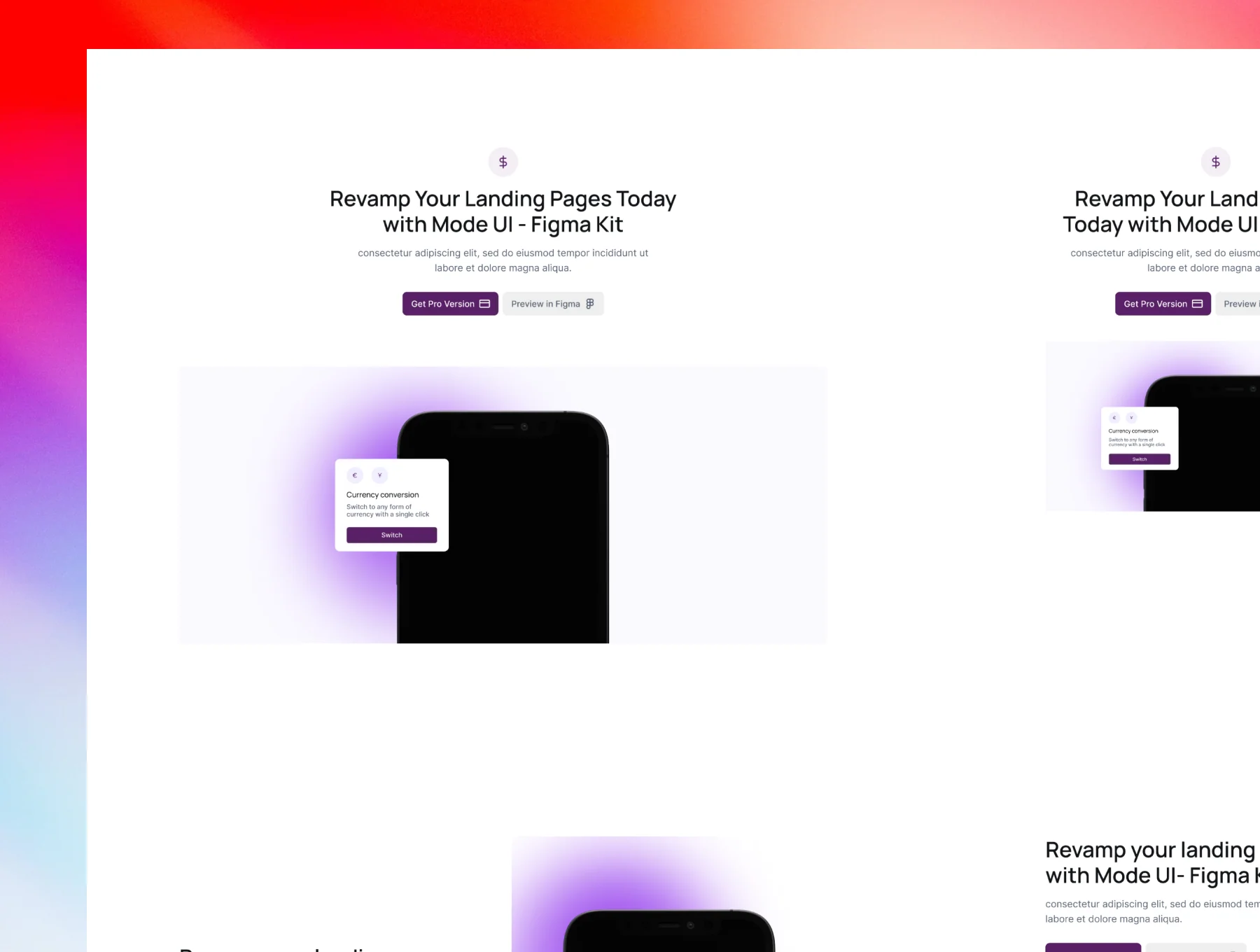 Landing Page UI Kit & Design System Vol. 1.0. 6