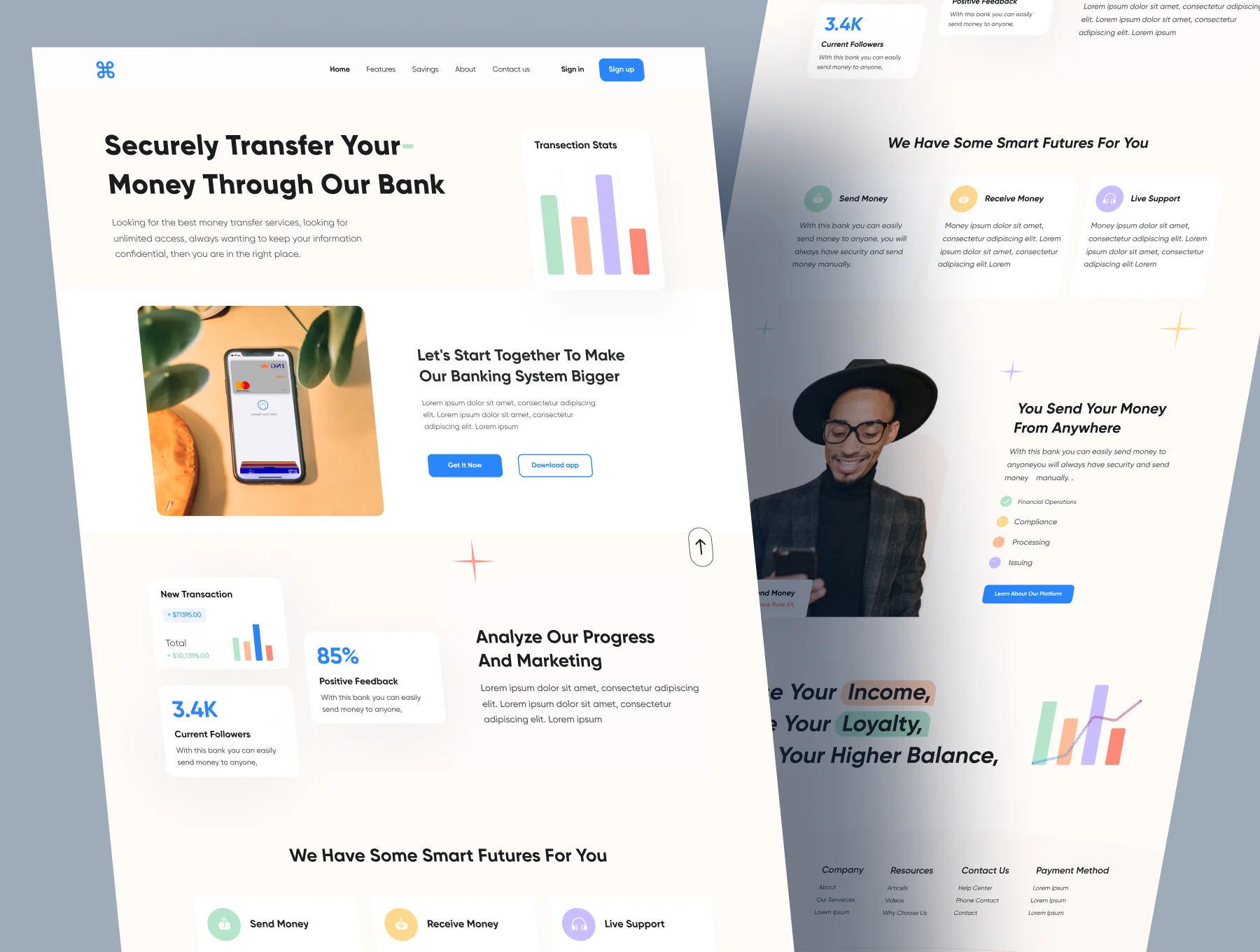 Landing Page UI Kit Design 3