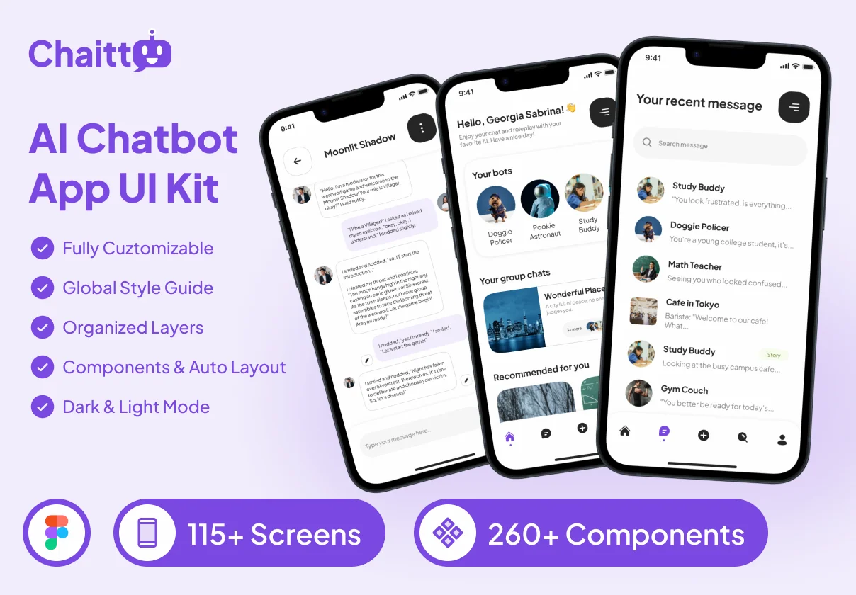 Chaitto - AI Chatbot App UI Kit