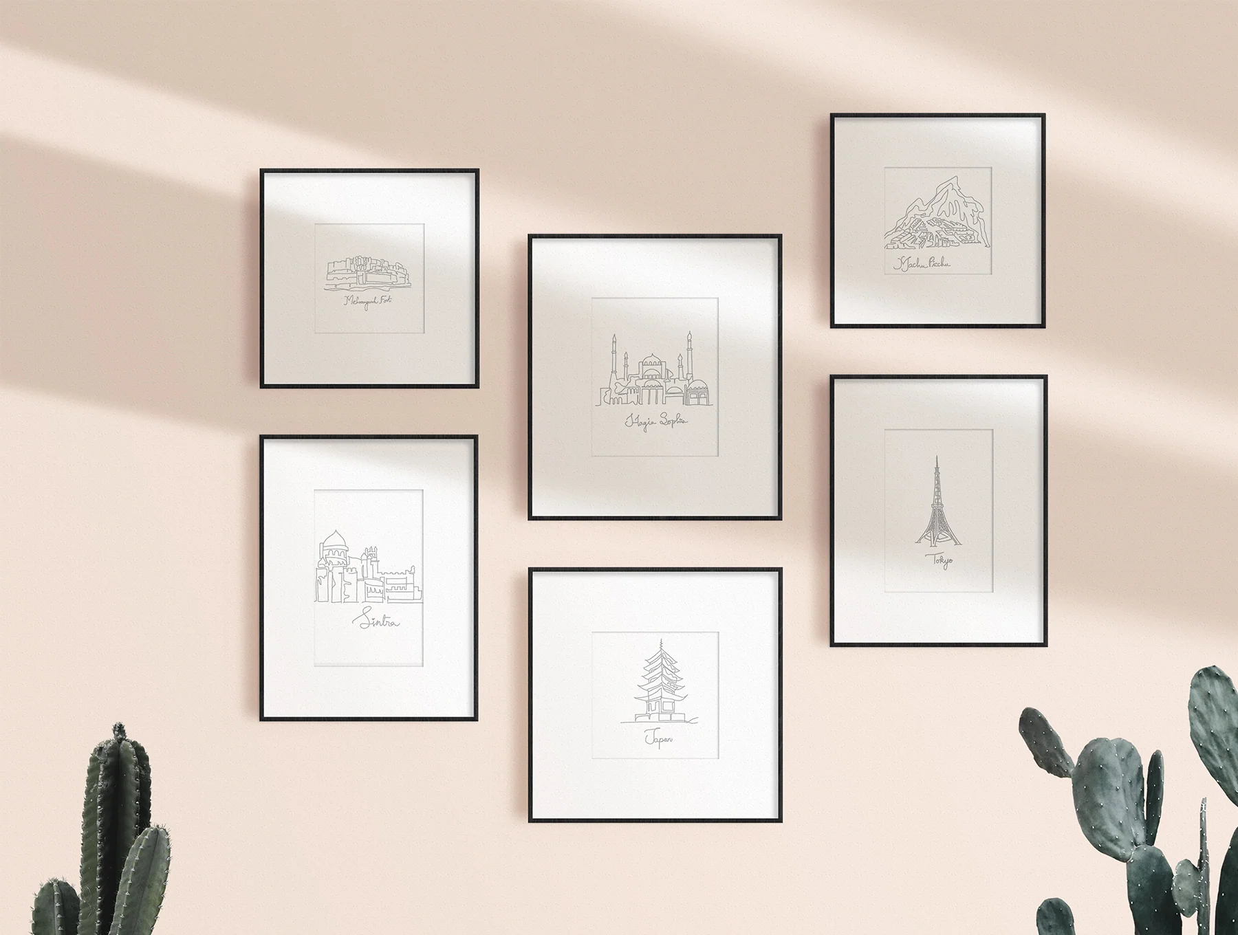 Landmarks - Line Art Bundle 5