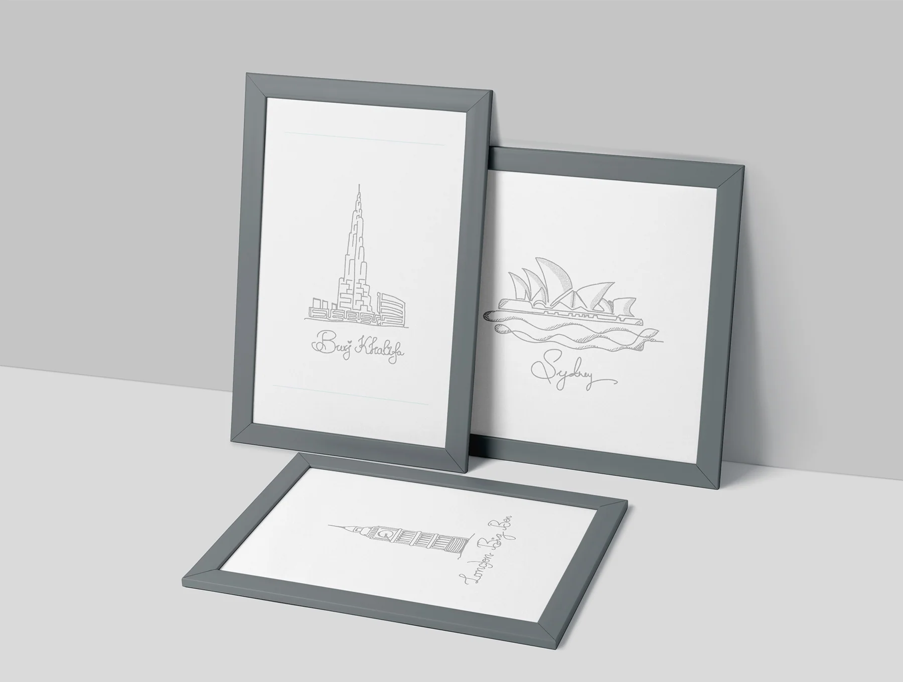 Landmarks - Line Art Bundle 8
