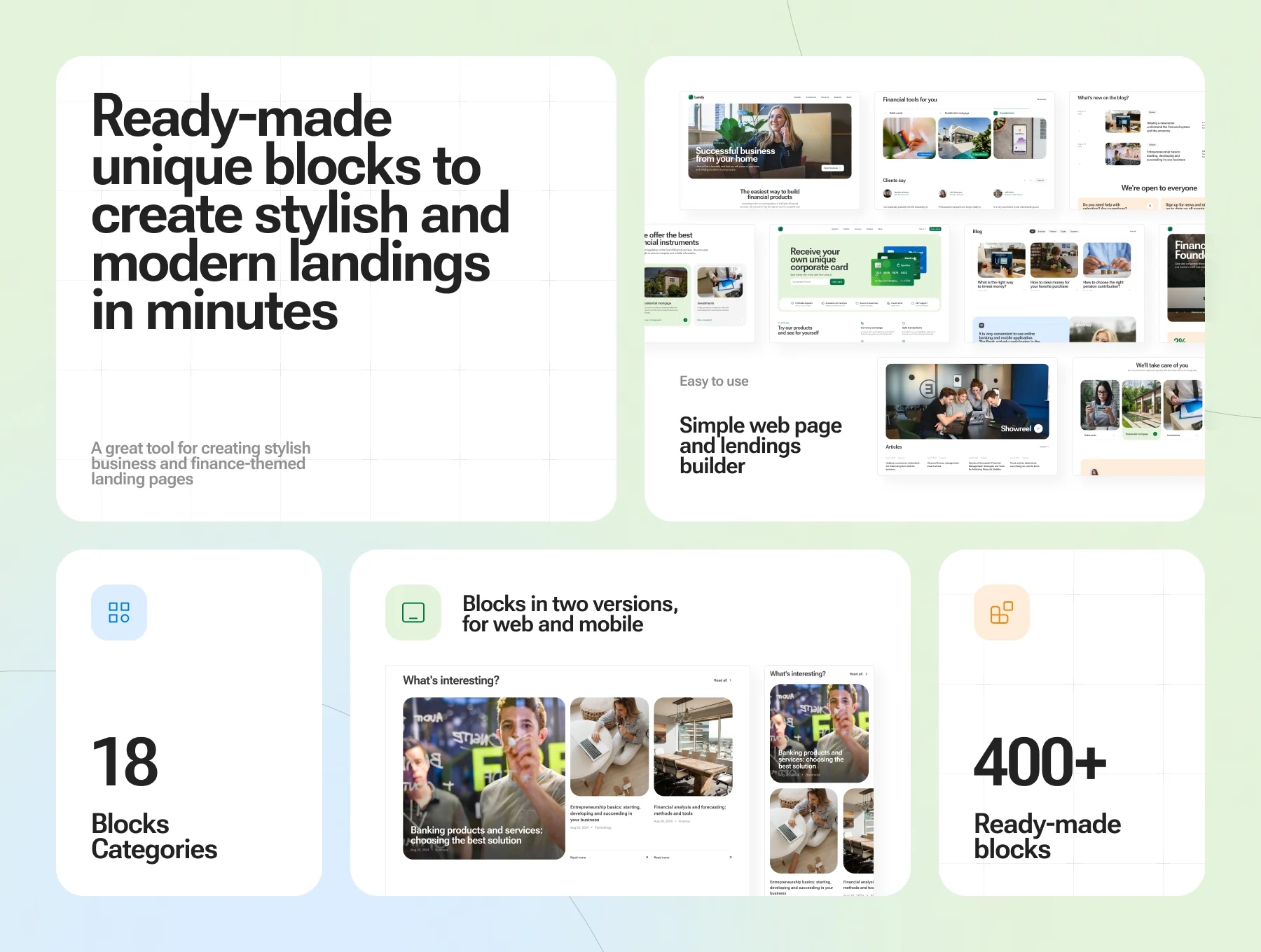 Landy - Landing Page Constructor UI Kit 2