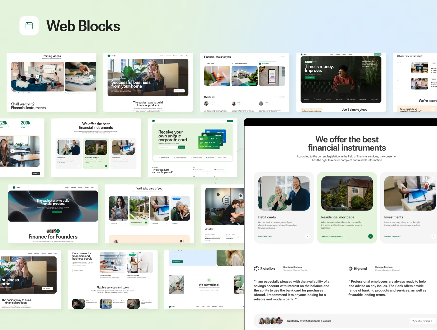 Landy - Landing Page Constructor UI Kit 3