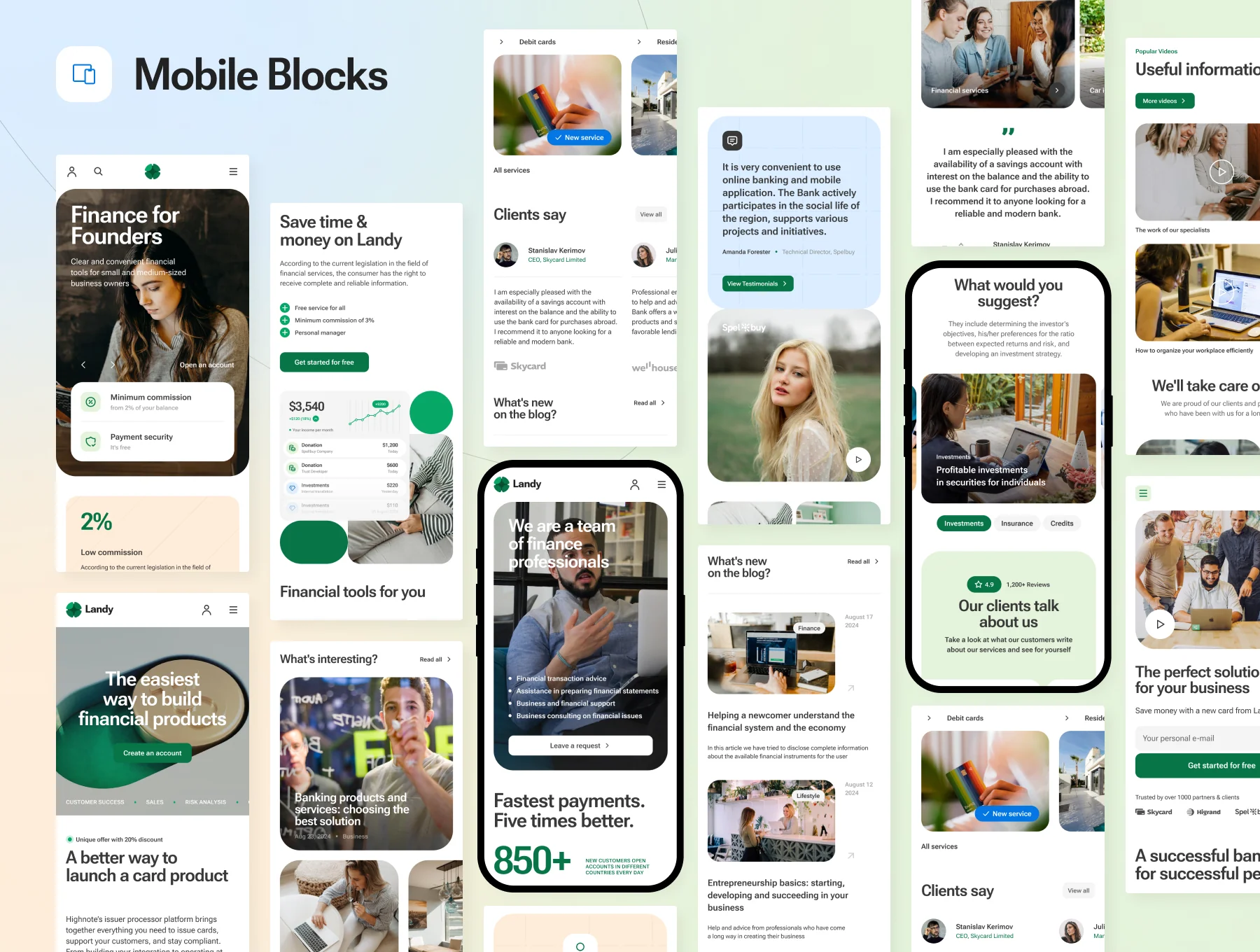 Landy - Landing Page Constructor UI Kit 4