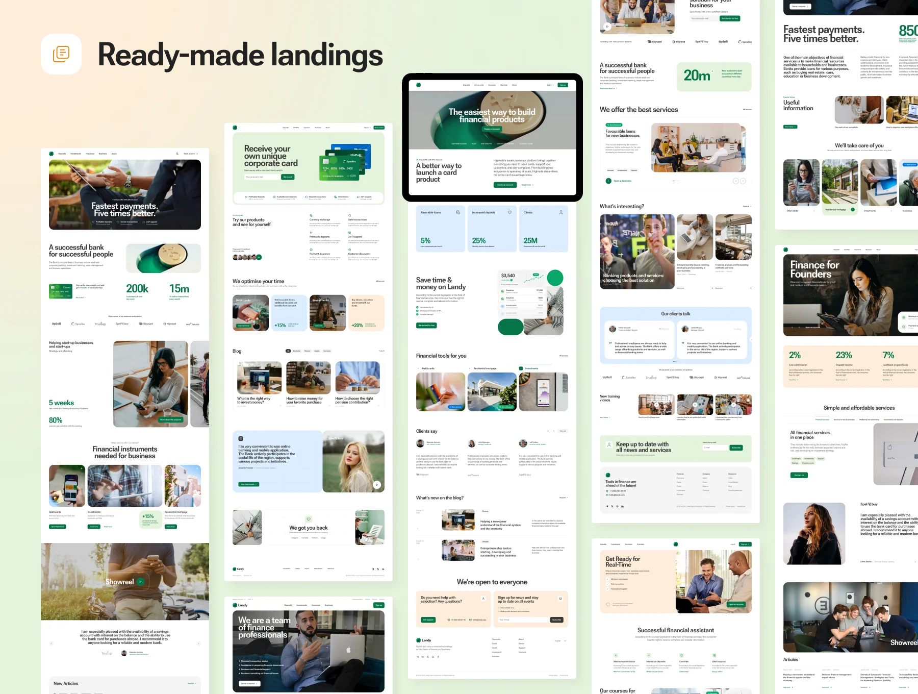Landy - Landing Page Constructor UI Kit 6