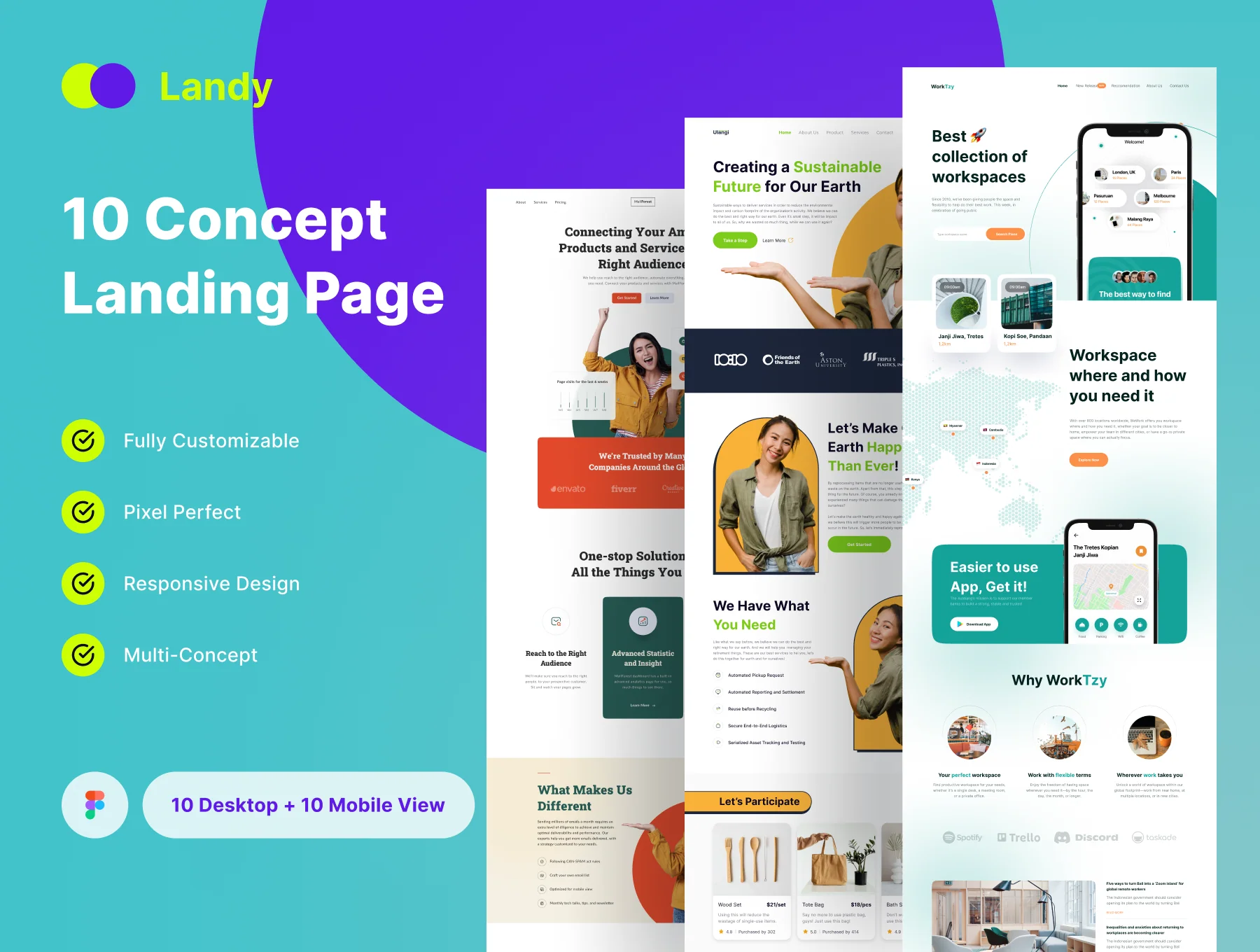 Landy - Landing Page Design UI Kit