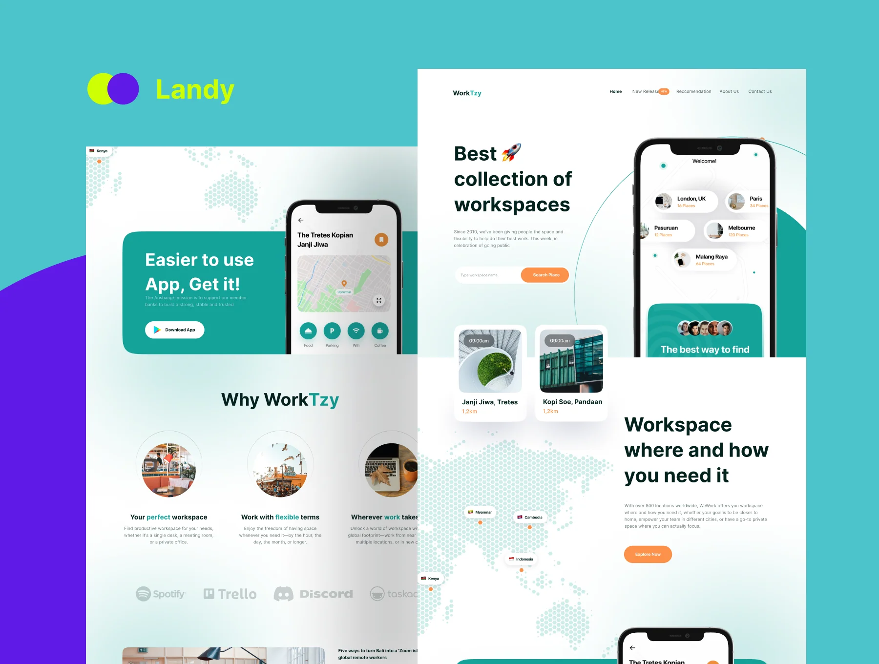 Landy - Landing Page Design UI Kit 5