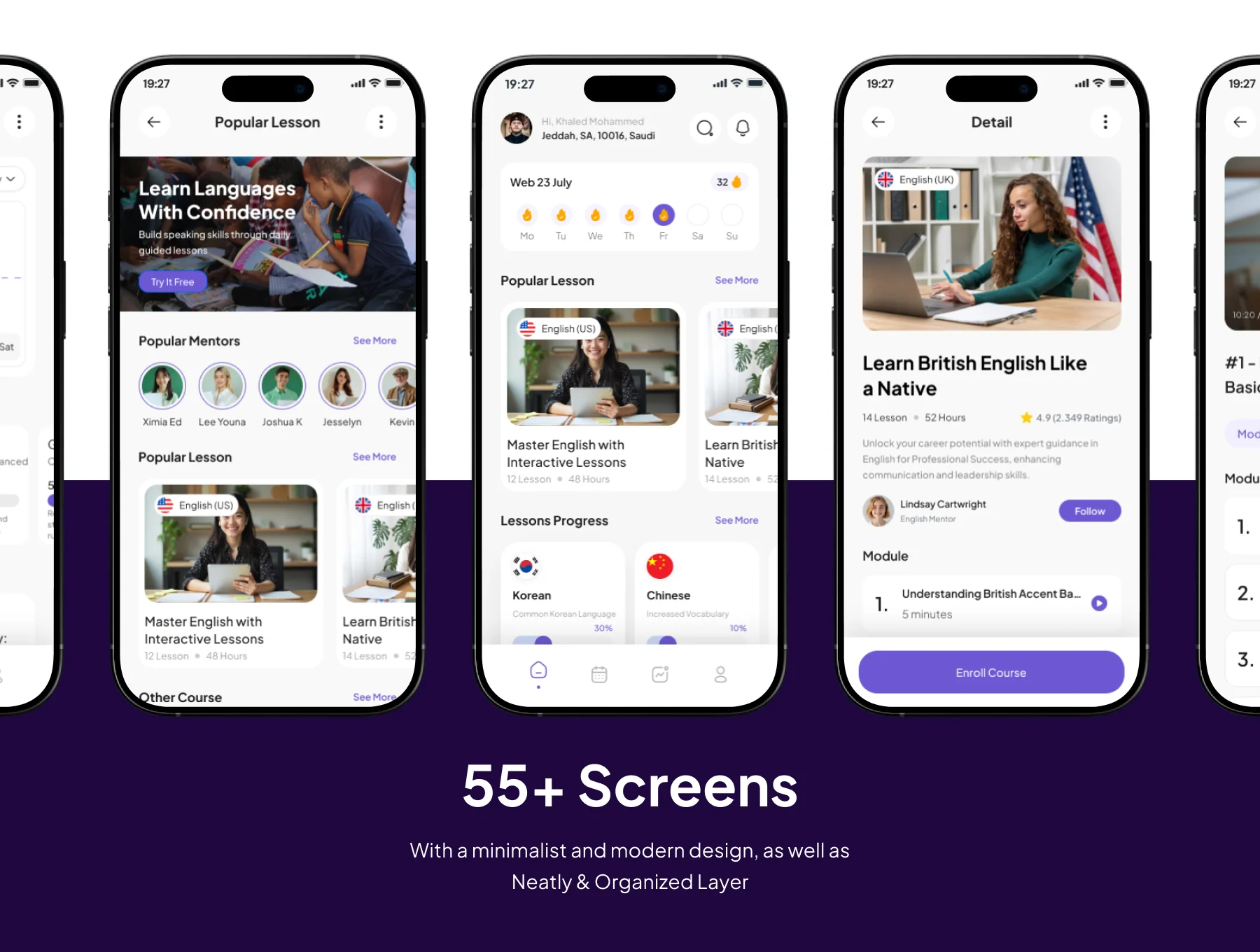 Lango - Language Learning Premium UI KIts App 4