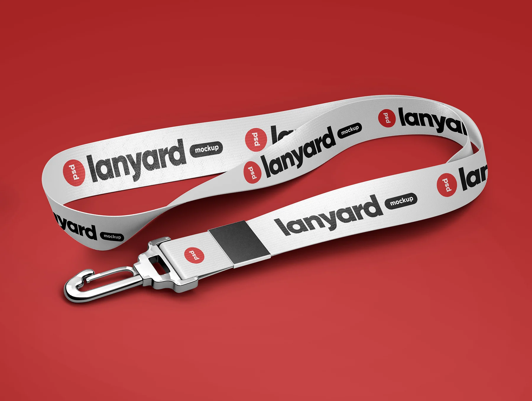 Lanyard ID Card Holder Branding Mockup 3