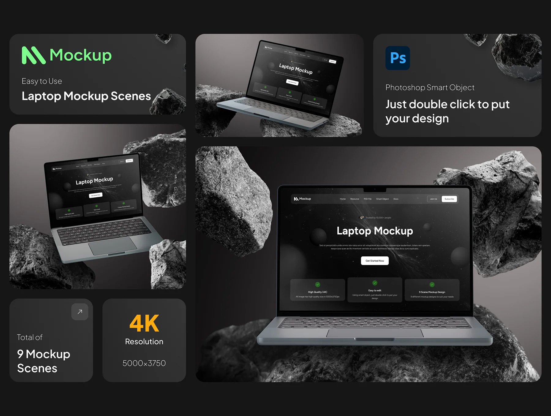 Laptop Mockup Screen Collection
