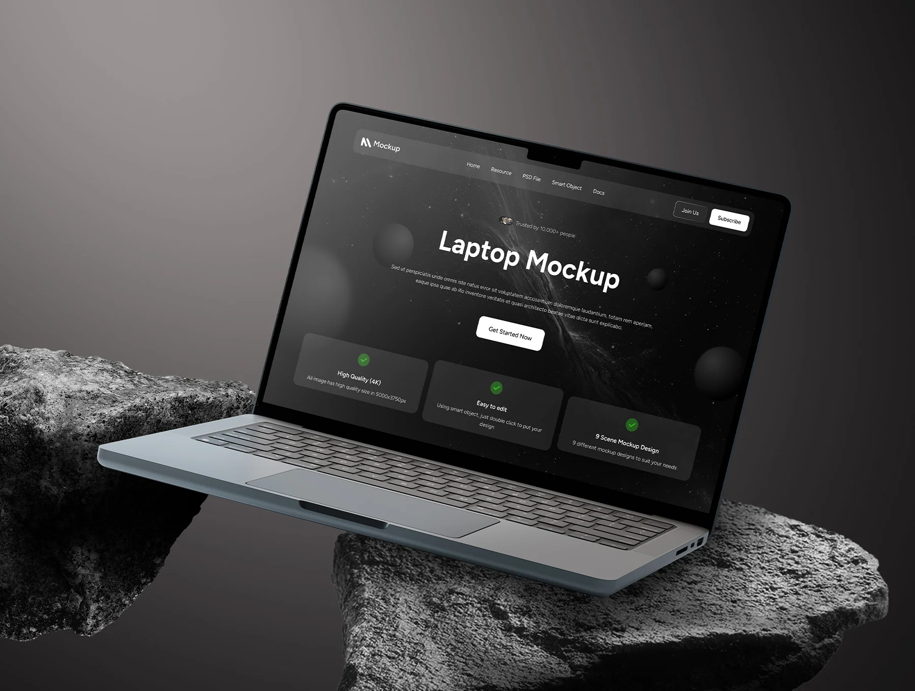 Laptop Mockup Screen Collection 4