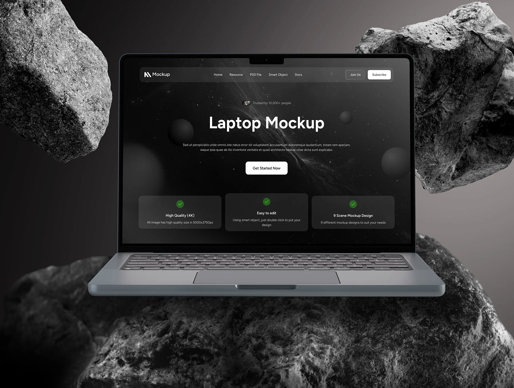 Laptop Mockup Screen Collection 6