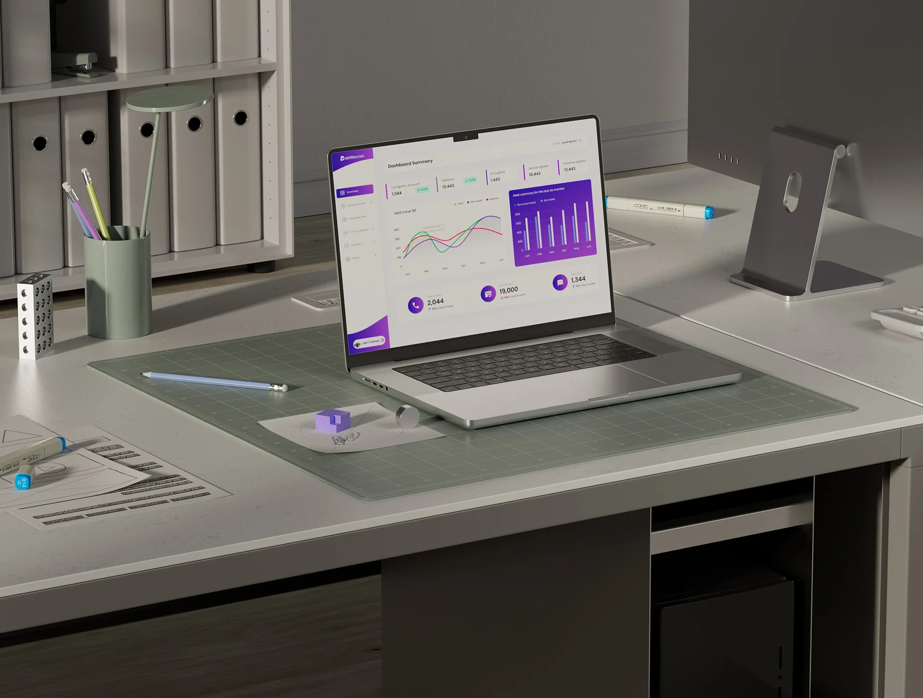Laptop Office Desk Mockups