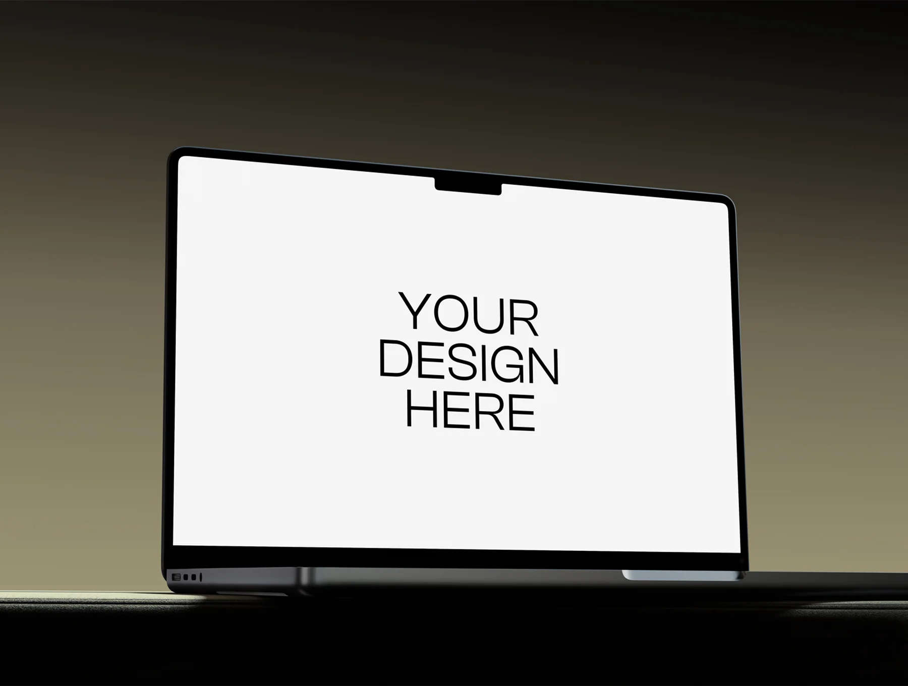 Laptop Screen Mockup Template 3