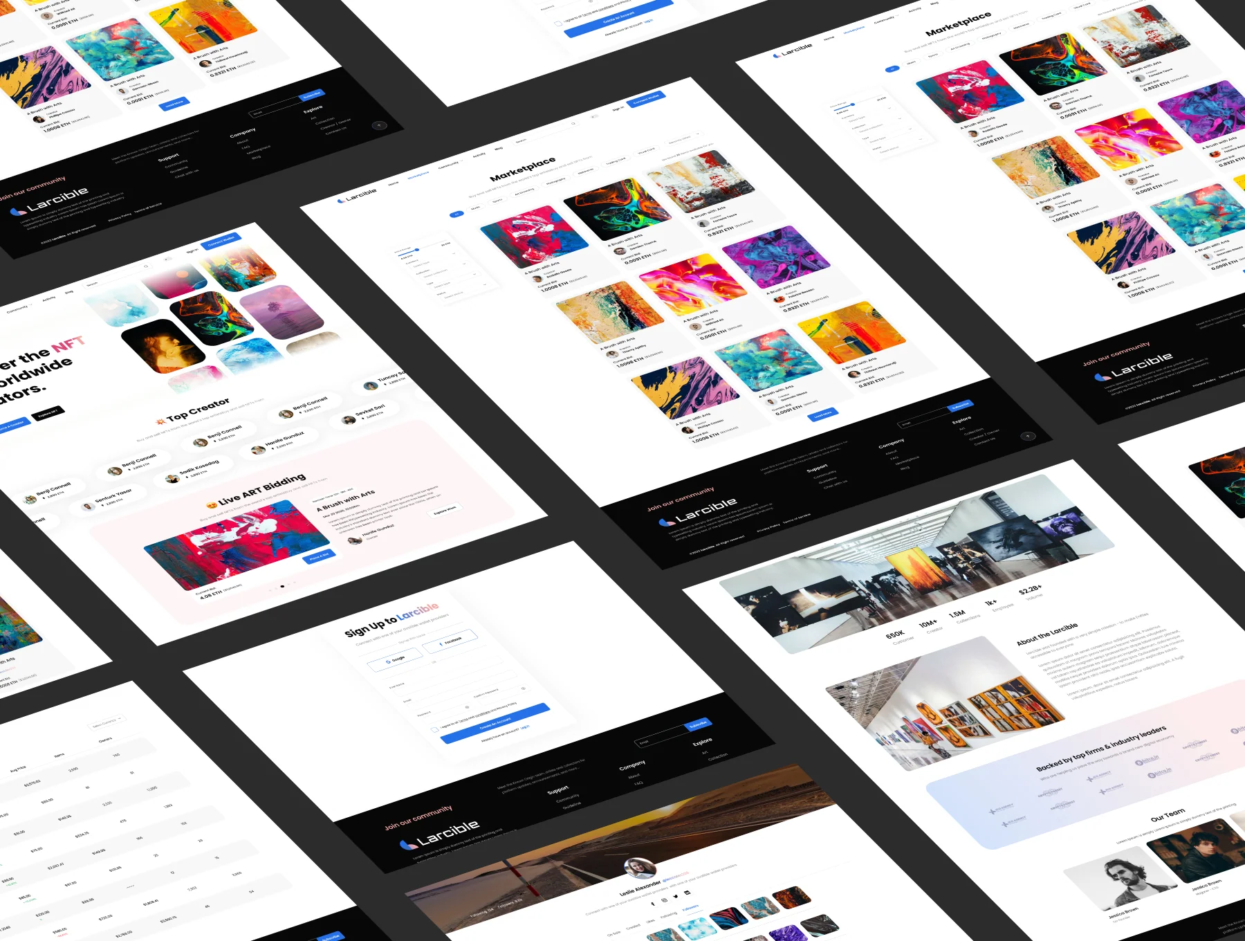 Larcible - NFT Marketplace Website 5