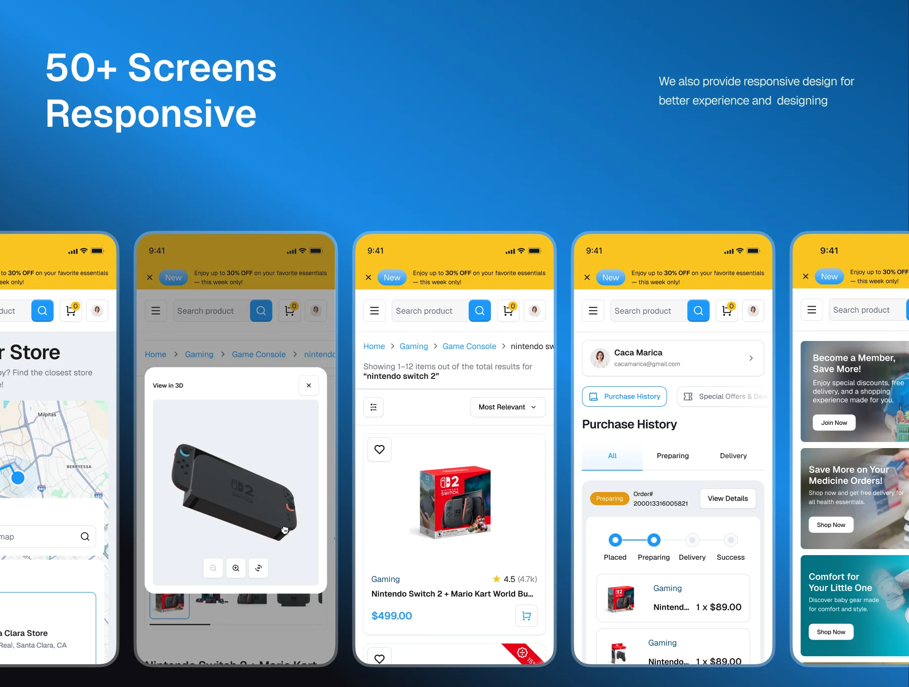 Larees - Website E-commerce UI kit 6