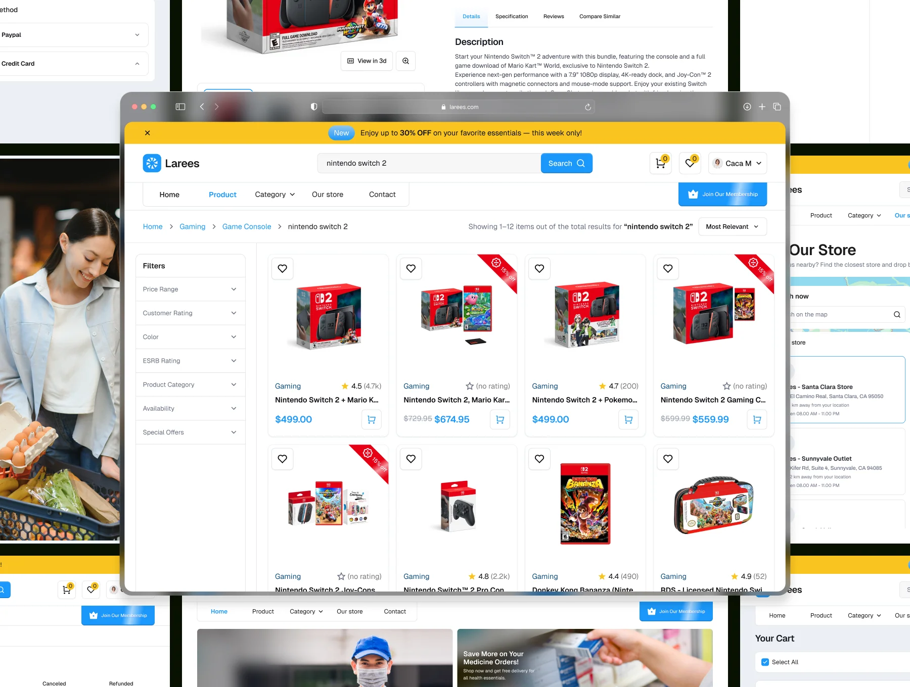 Larees - Website E-commerce UI kit 7