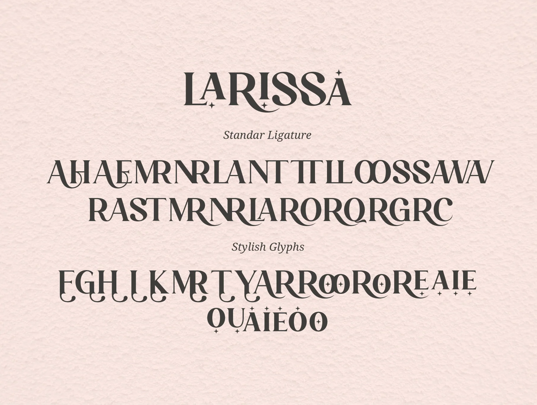 Larissa - Stylish Ligature Typeface 6