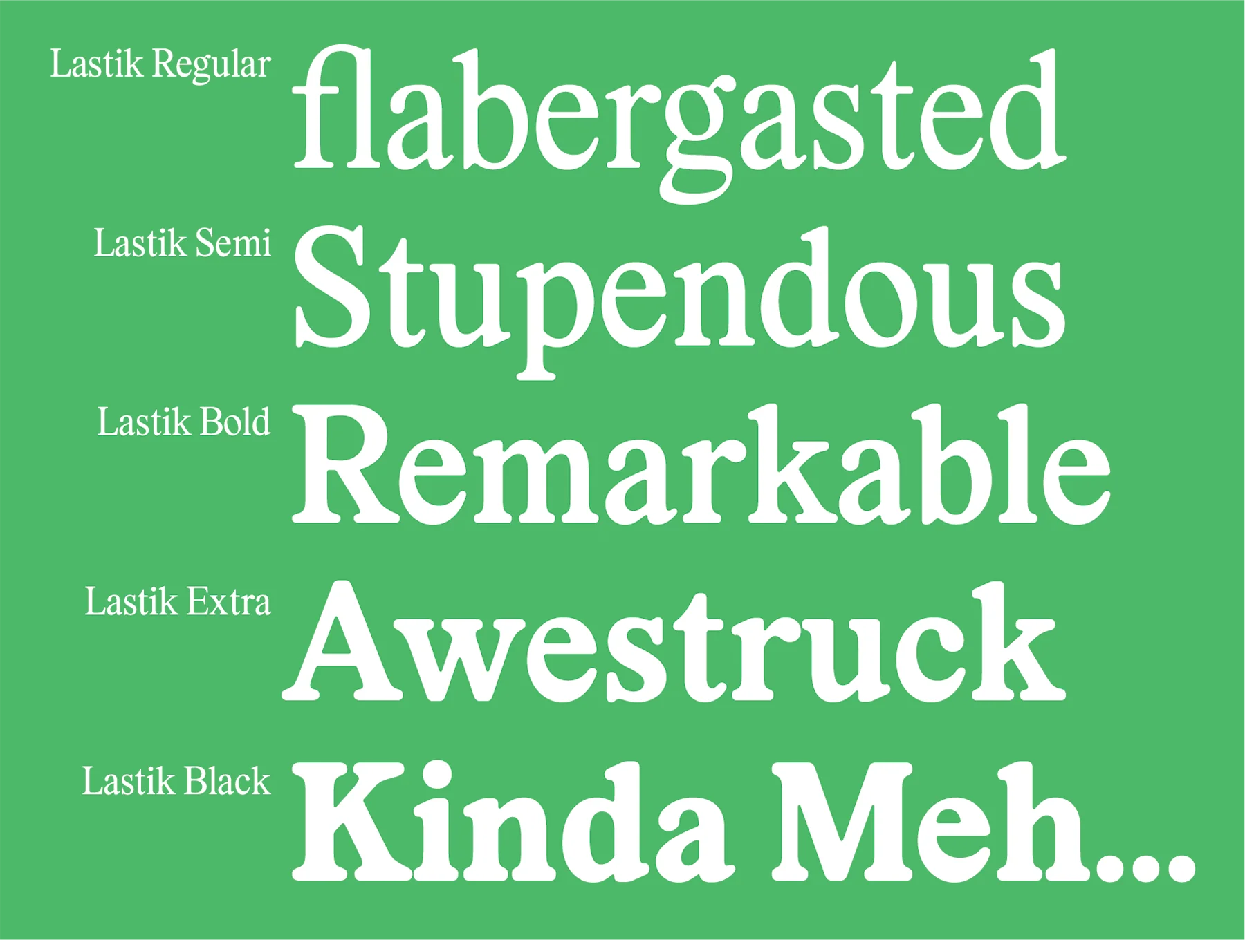 Lastik 5 Font Family 2