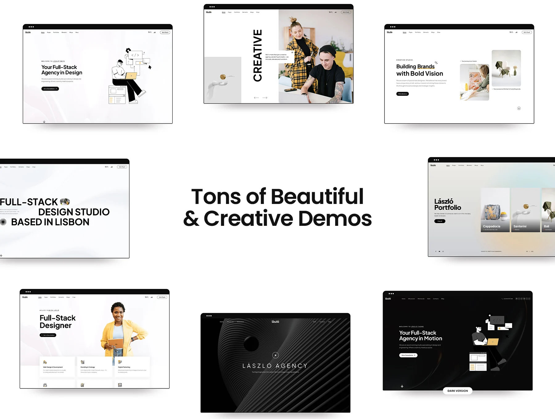 Laszlo - Creative Agency & Portfolio Lottie WordPress Theme 2