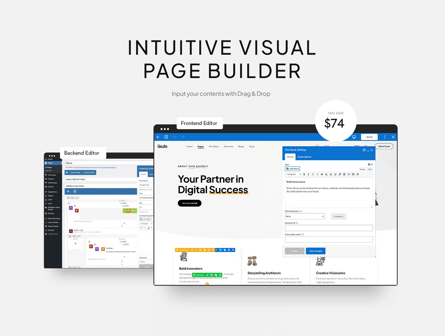Laszlo - Creative Agency & Portfolio Lottie WordPress Theme 5