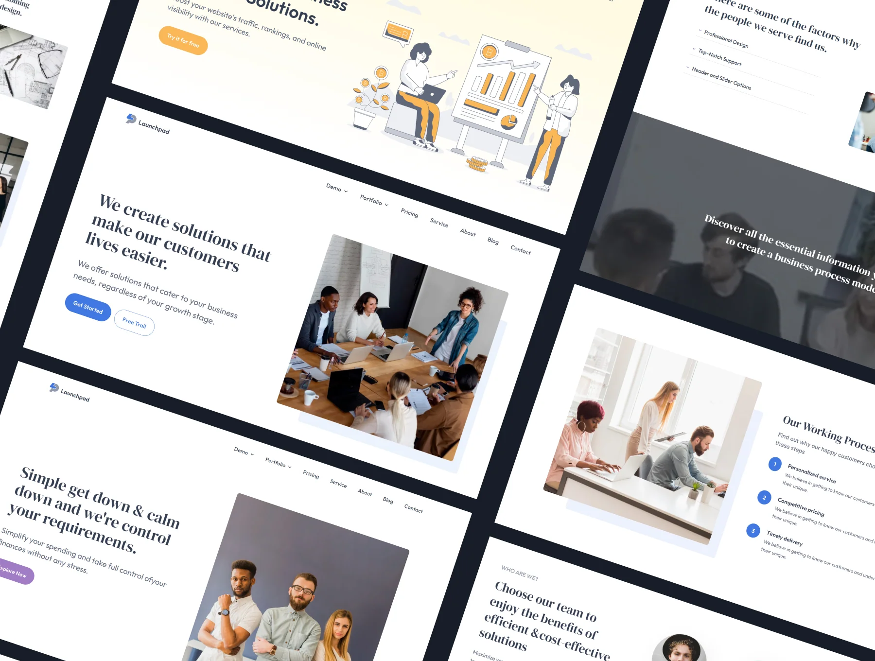 Launchpad – Framer website template 2