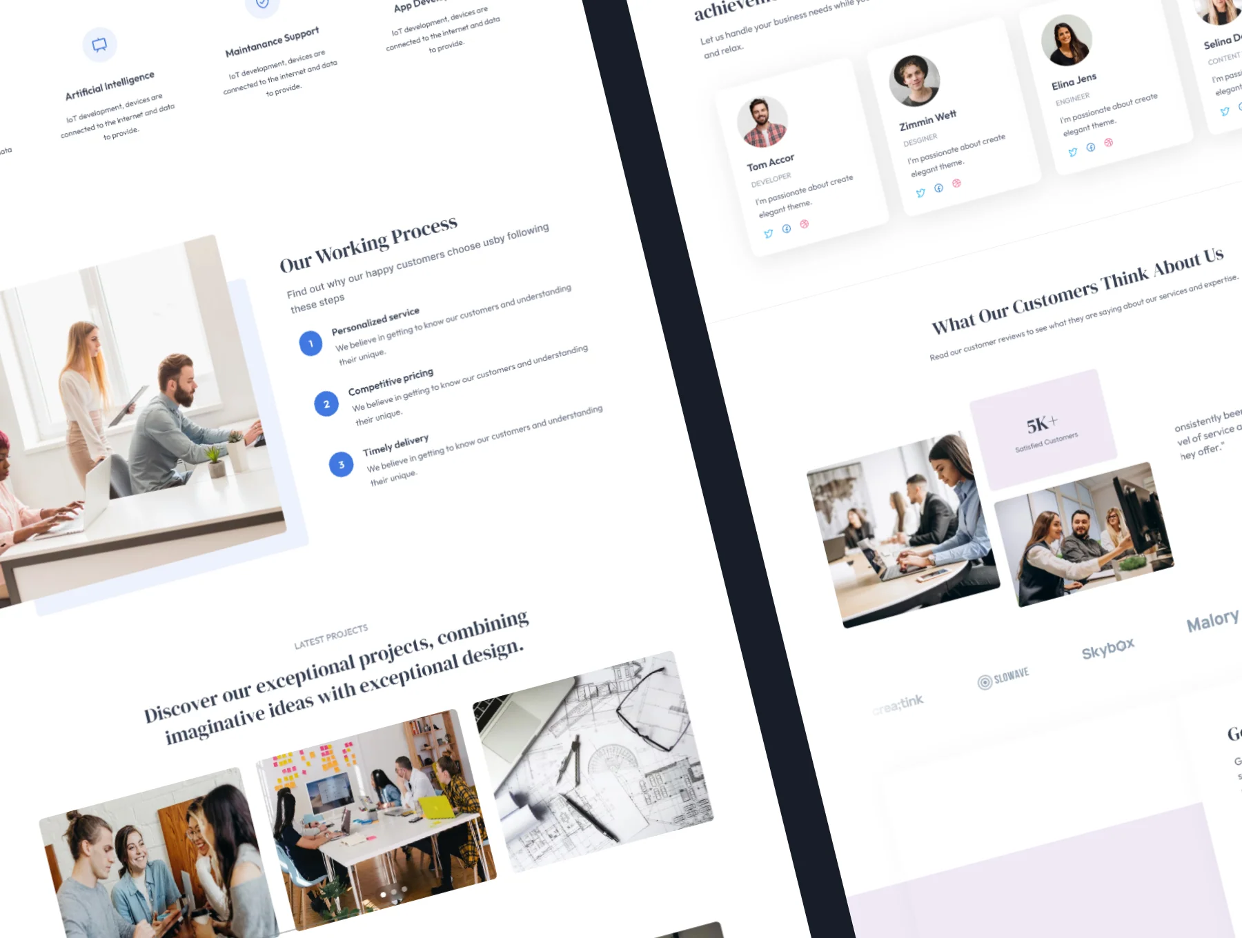 Launchpad – Framer website template 3