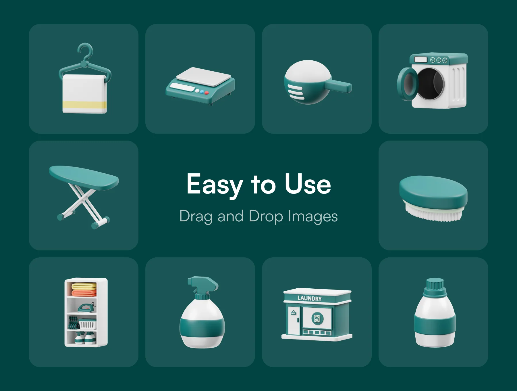 Laundry 3D Icon 4