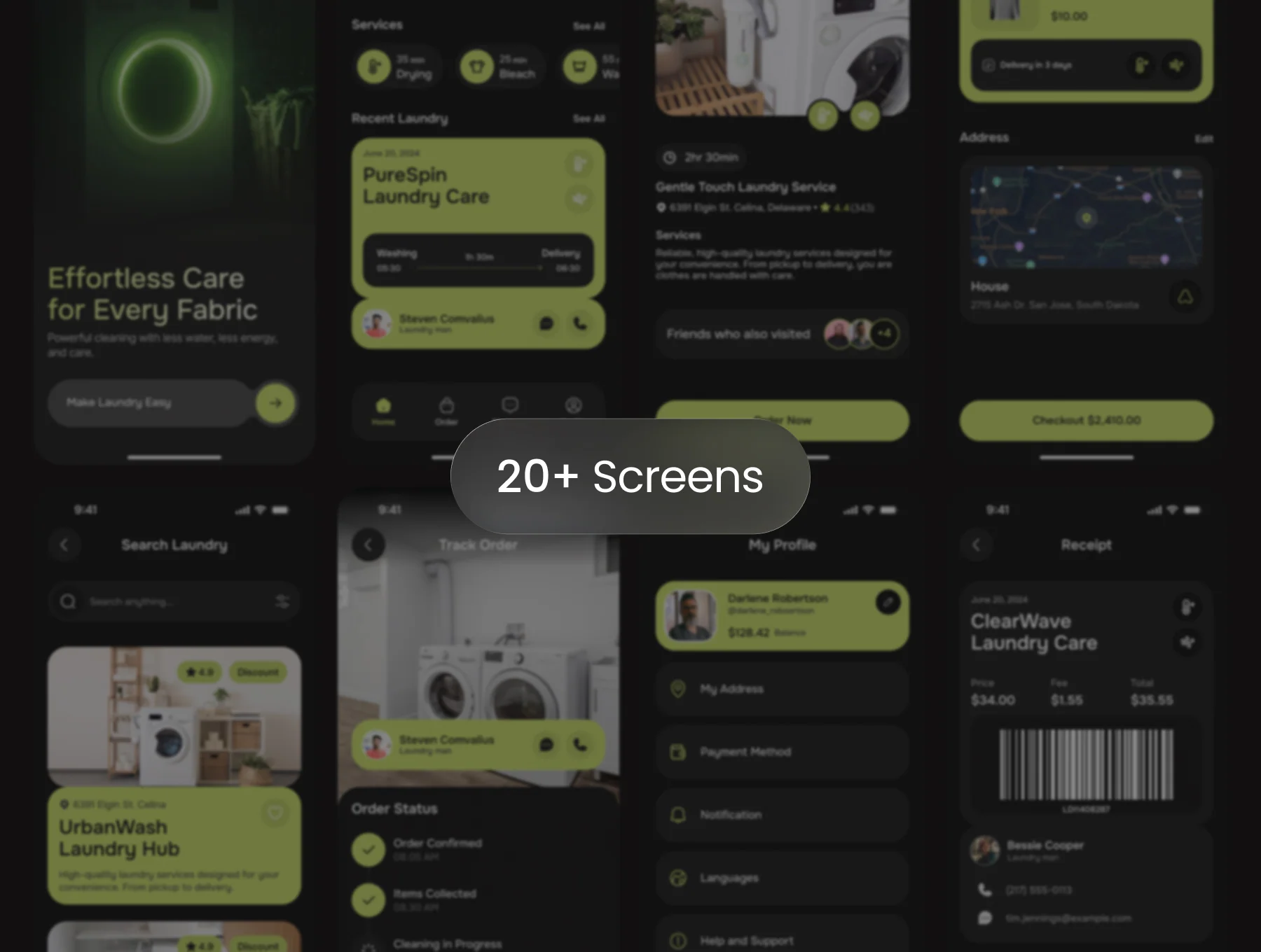 Laundry Service App UI Kit 5