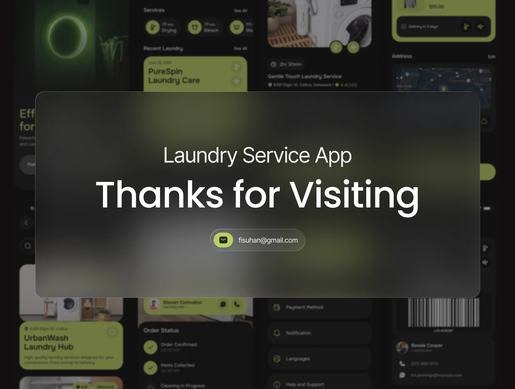 Laundry Service App UI Kit 6