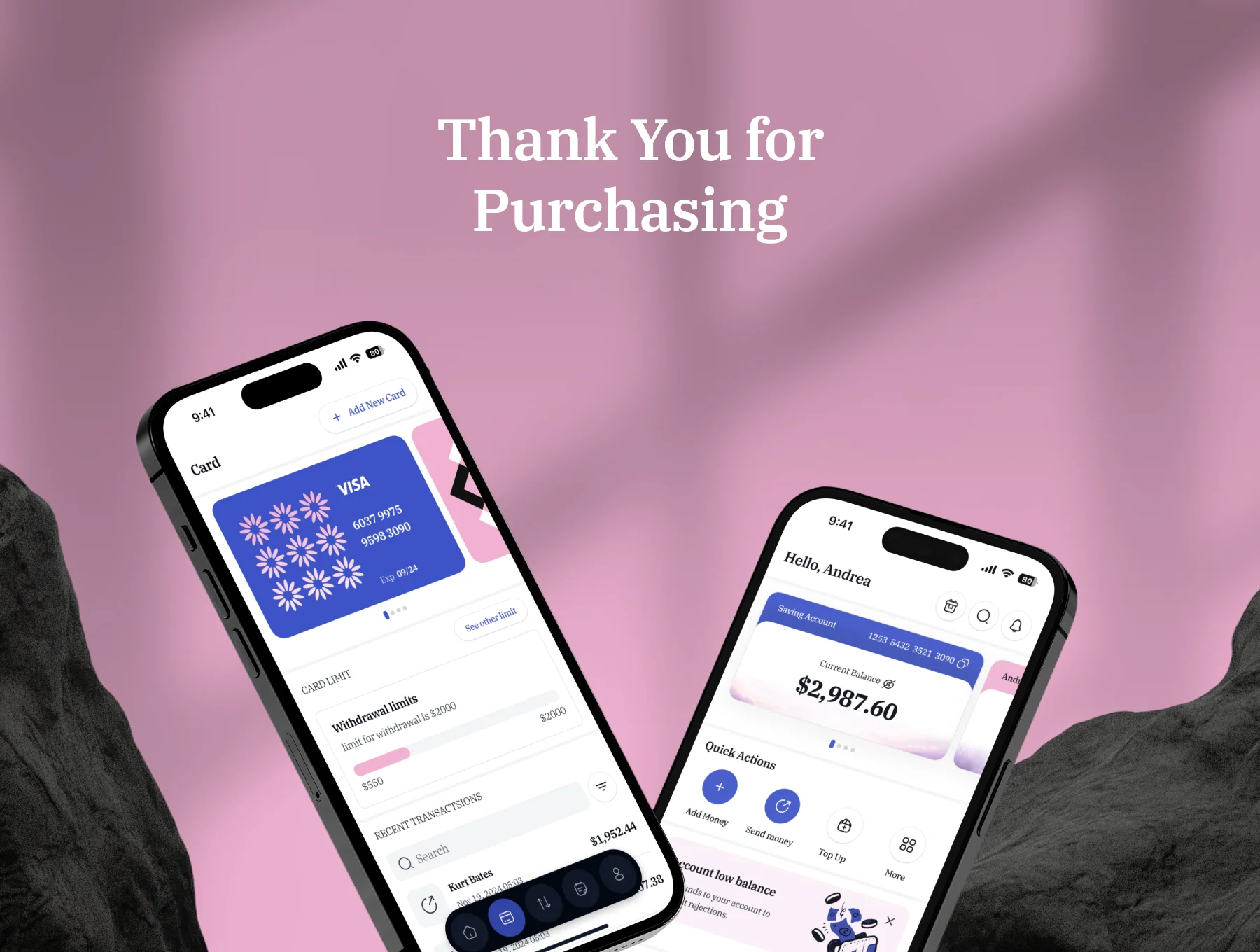 Lavendr - Mobile Banking UI Kit. 8