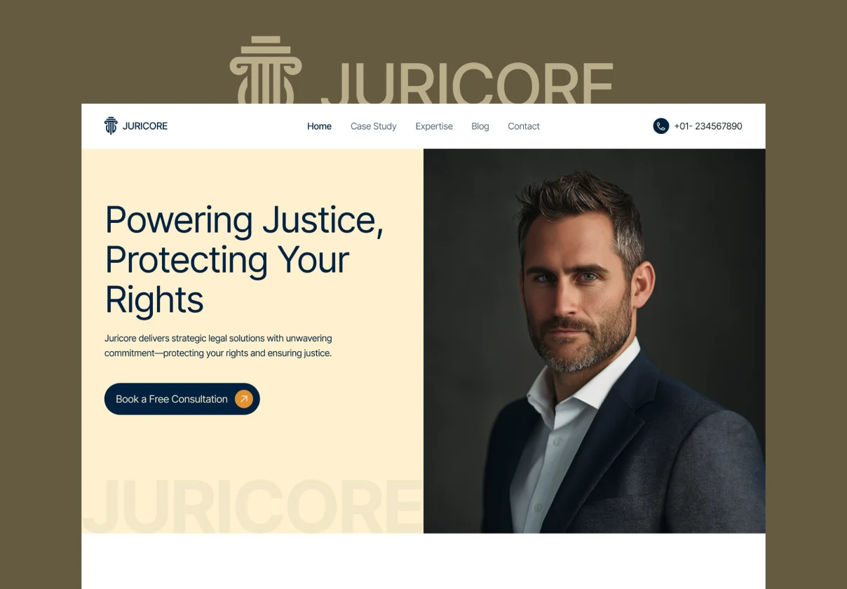 Law Firms, Legal Advisors & Justice Agencies Framer Website Template