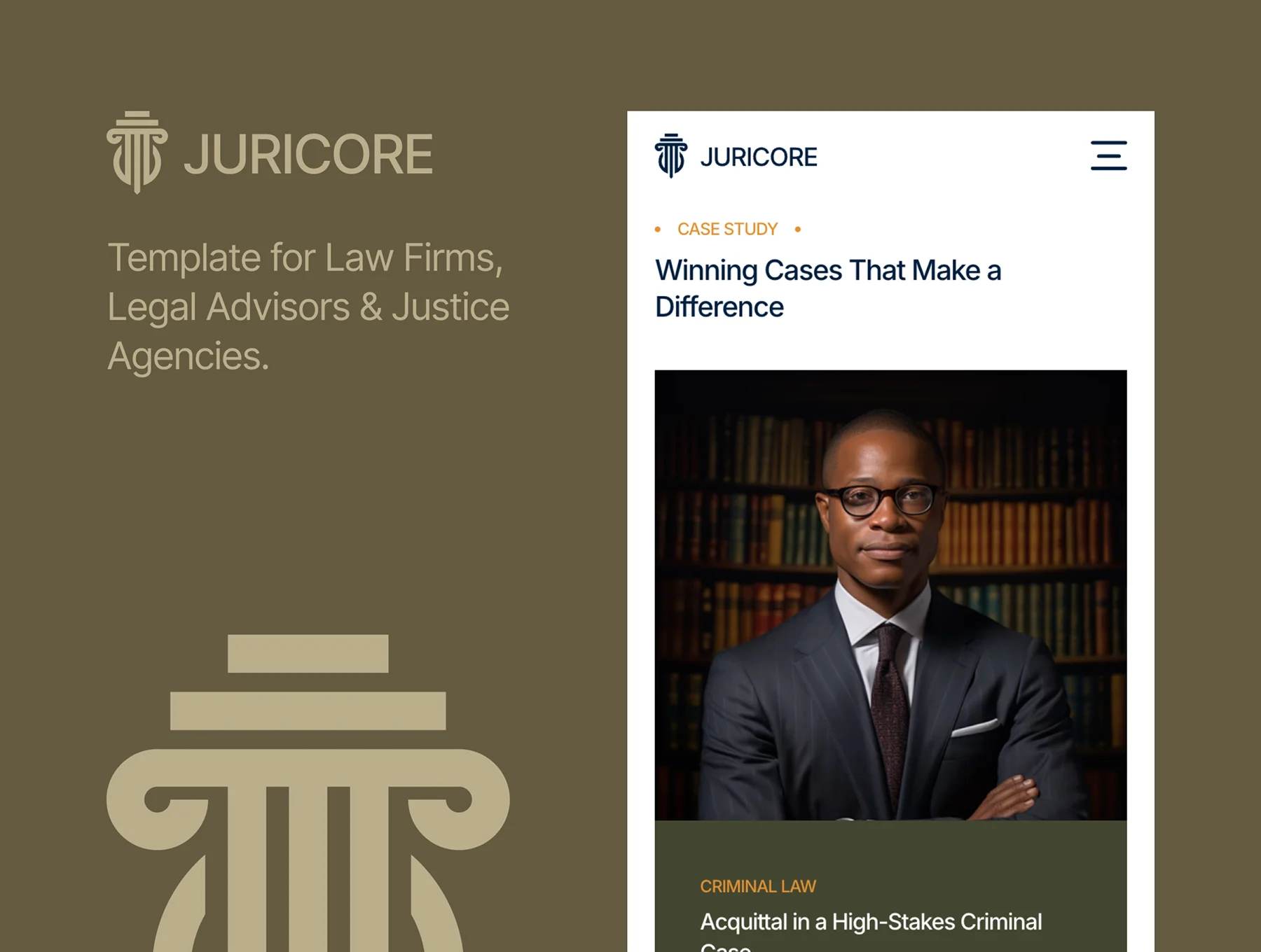 Law Firms, Legal Advisors & Justice Agencies Framer Website Template 2
