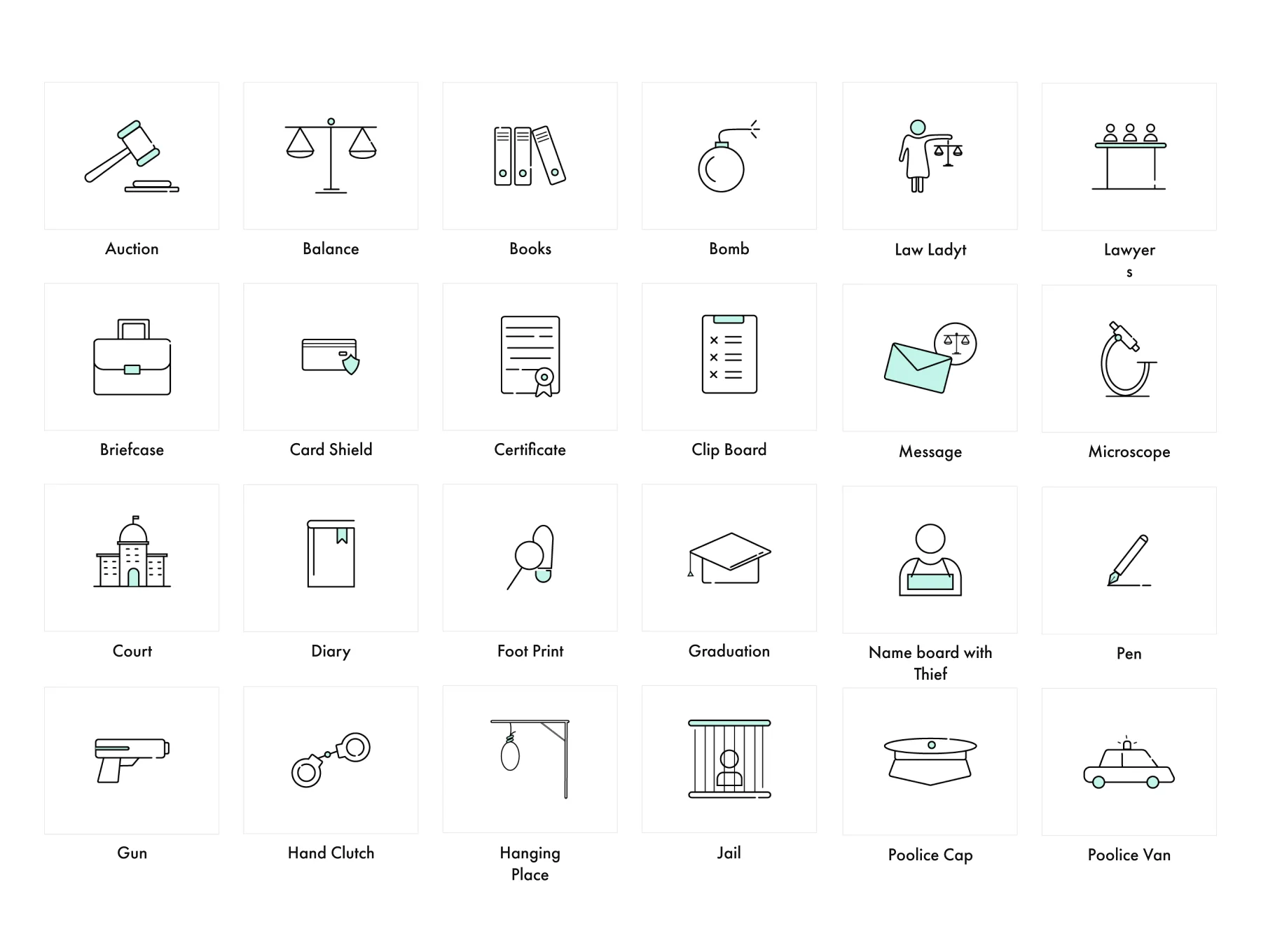 Law Icons 3