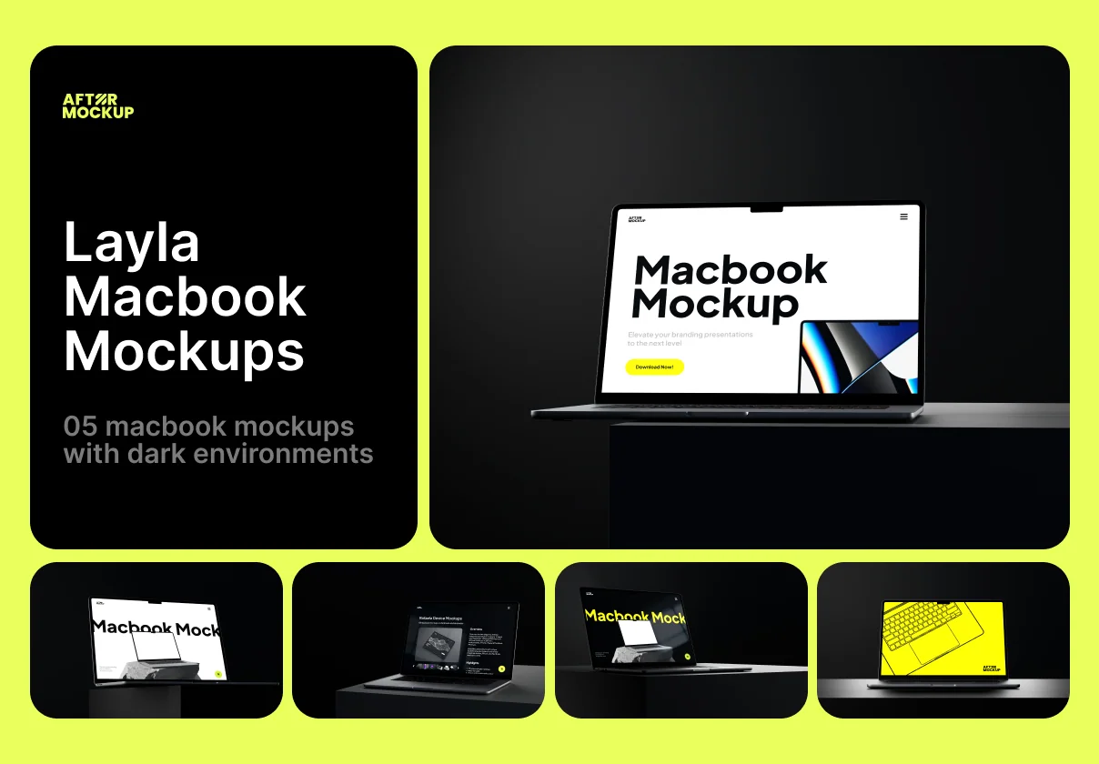 Layla Macbook Mockups