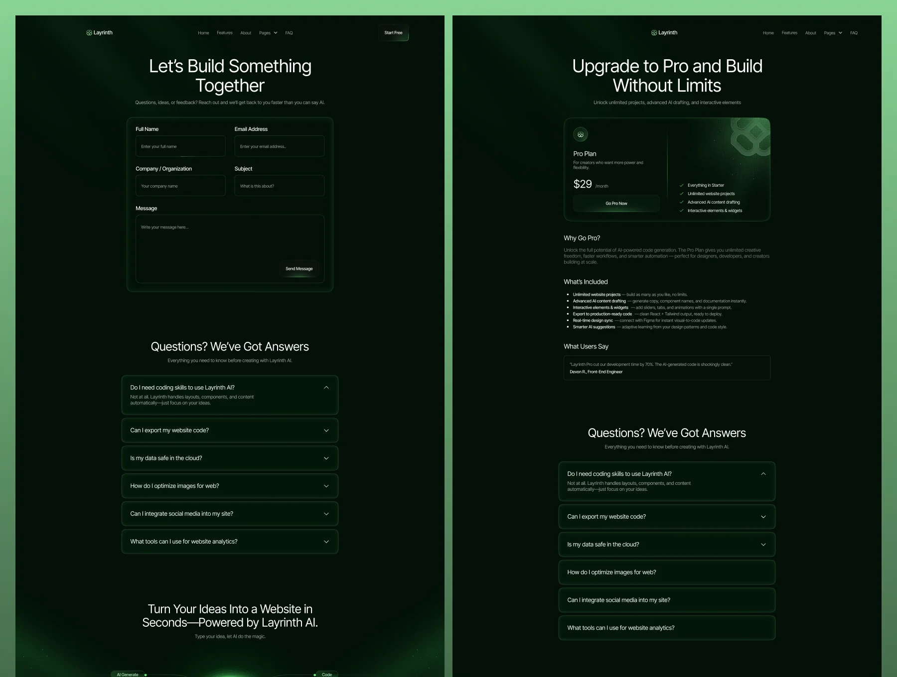 Layrinth - Technology Website 5
