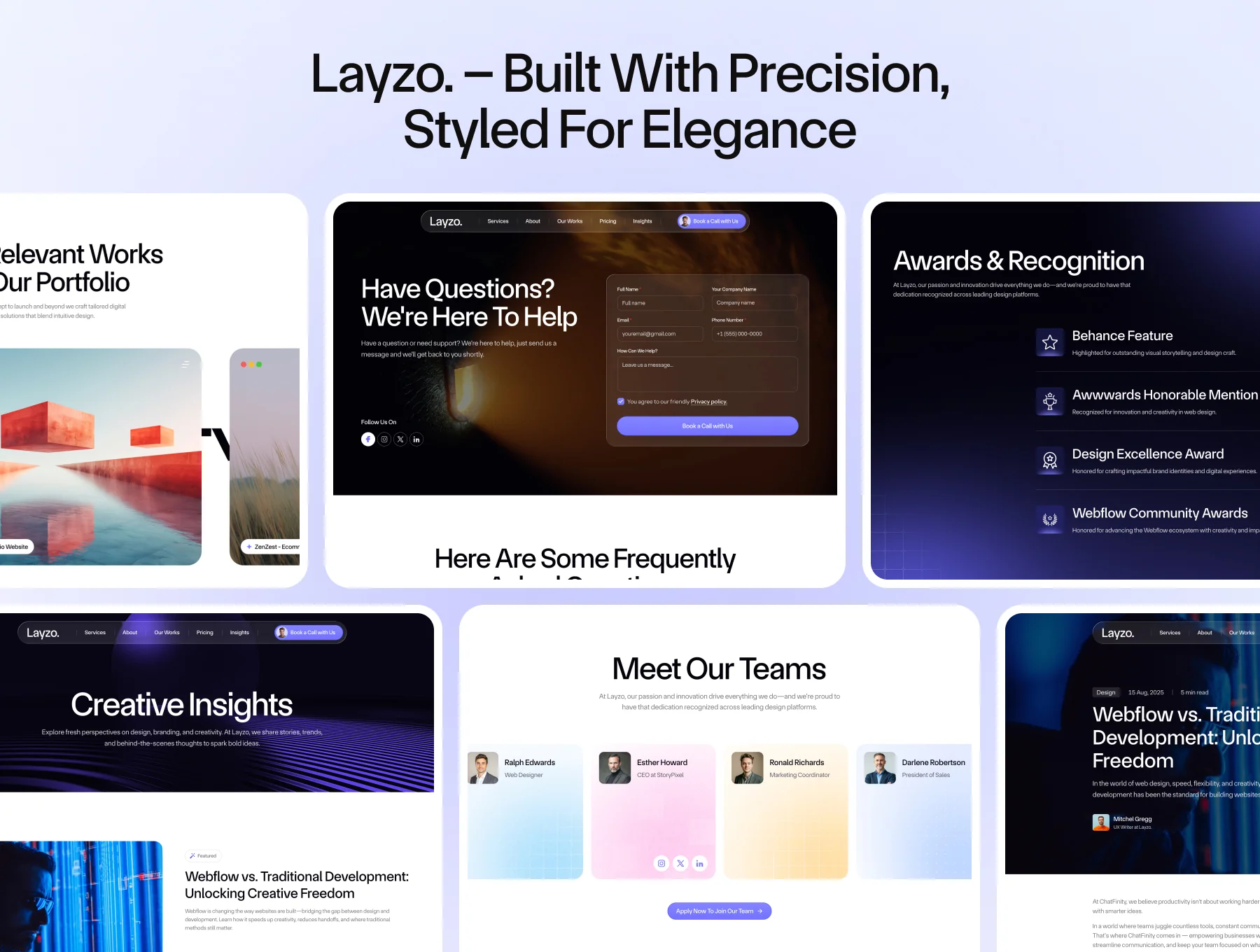 Layzo - Creative Agency Website Template 5