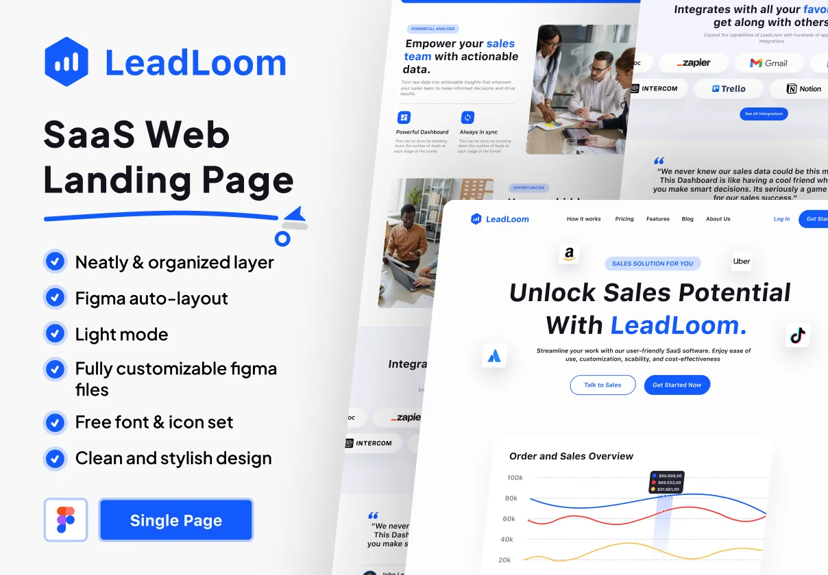 LeadLoom - SaaS Landing Page