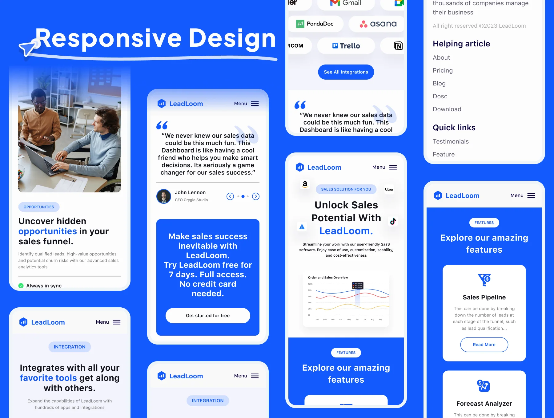 LeadLoom - SaaS Landing Page 3