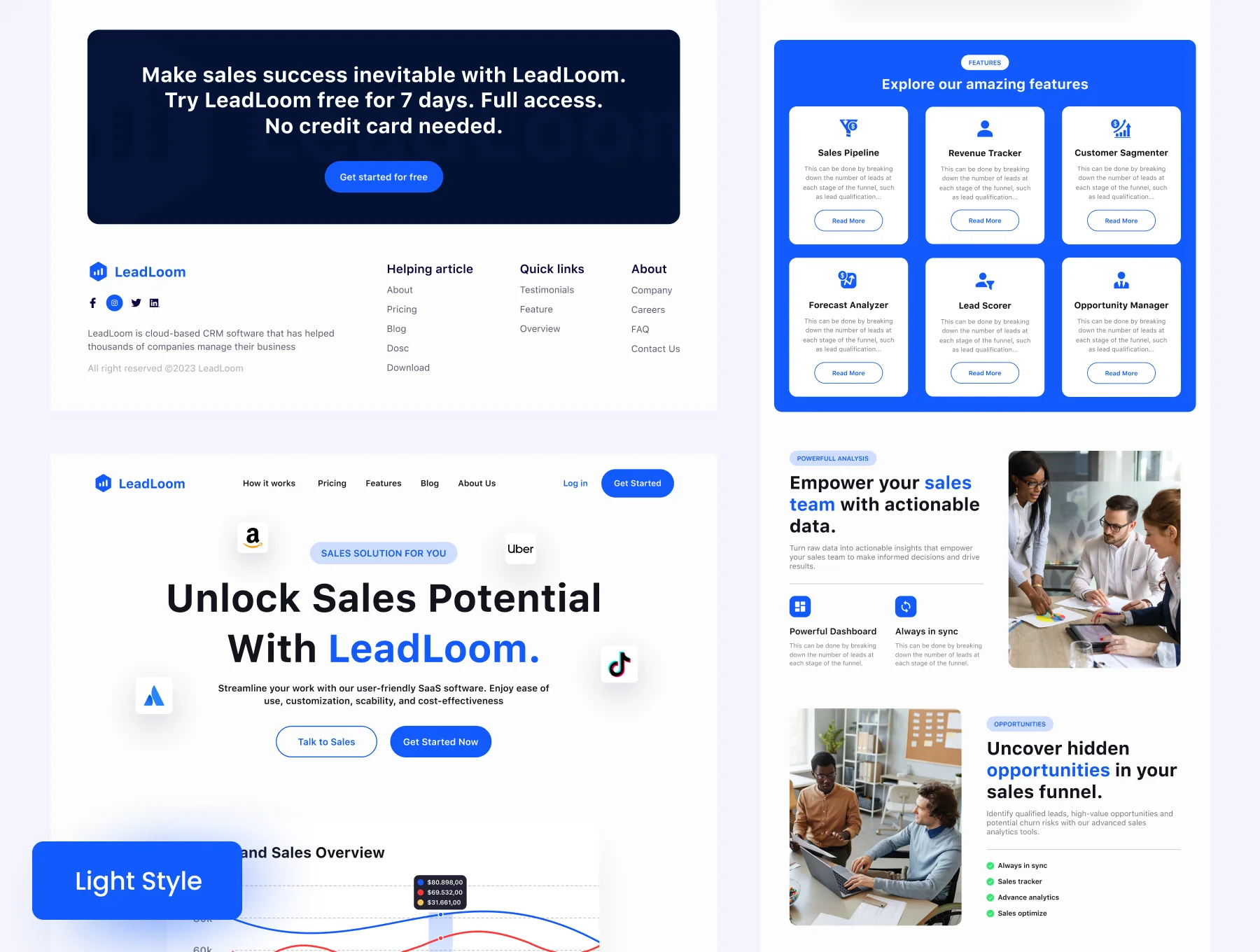 LeadLoom - SaaS Landing Page 5