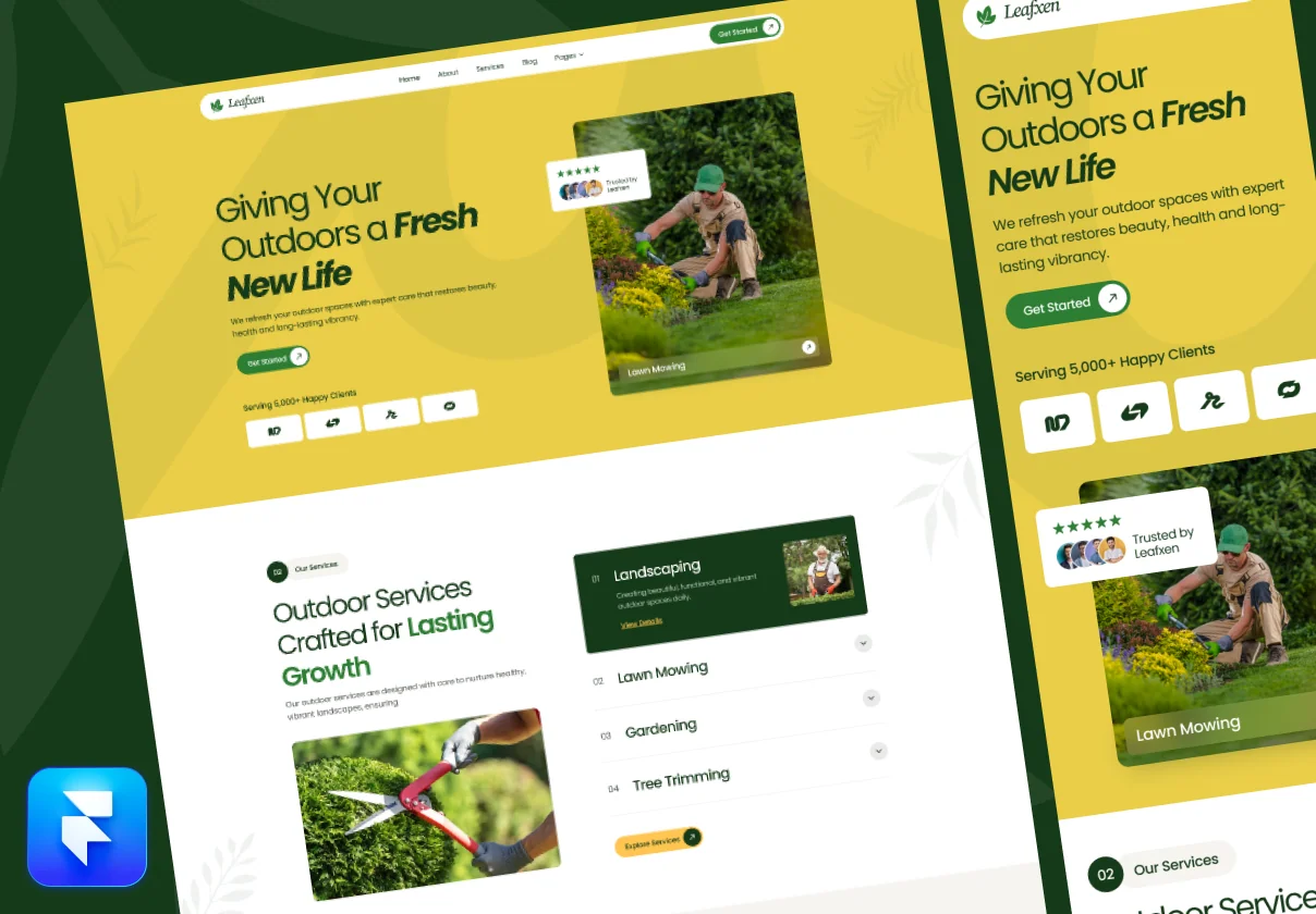 Leafxen - Landscaping & Gardening Template
